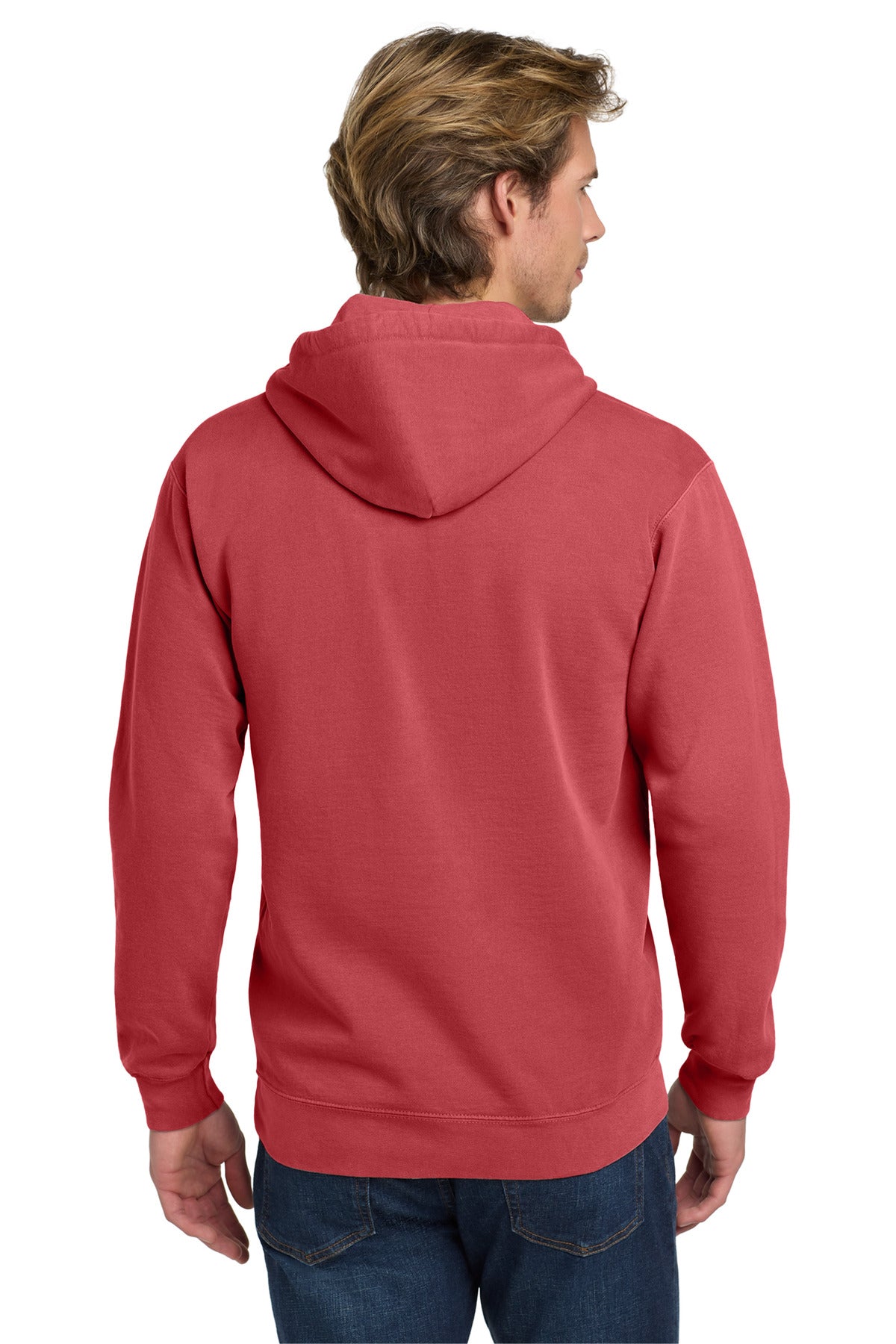 Crimson COMFORT COLORS Ring Spun Hooded Sweatshirt. 1567