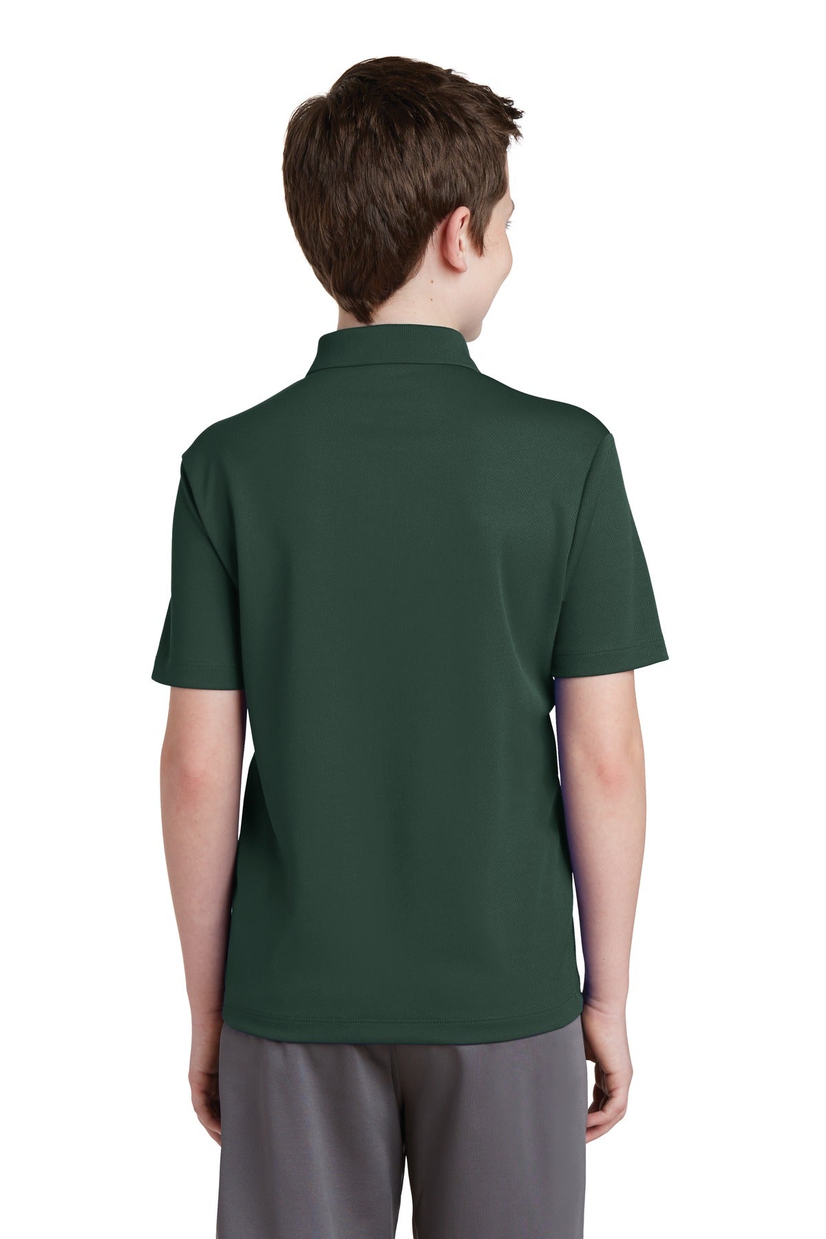Dark Forest Gn Sport-Tek Youth PosiCharge RacerMesh Polo. YST640