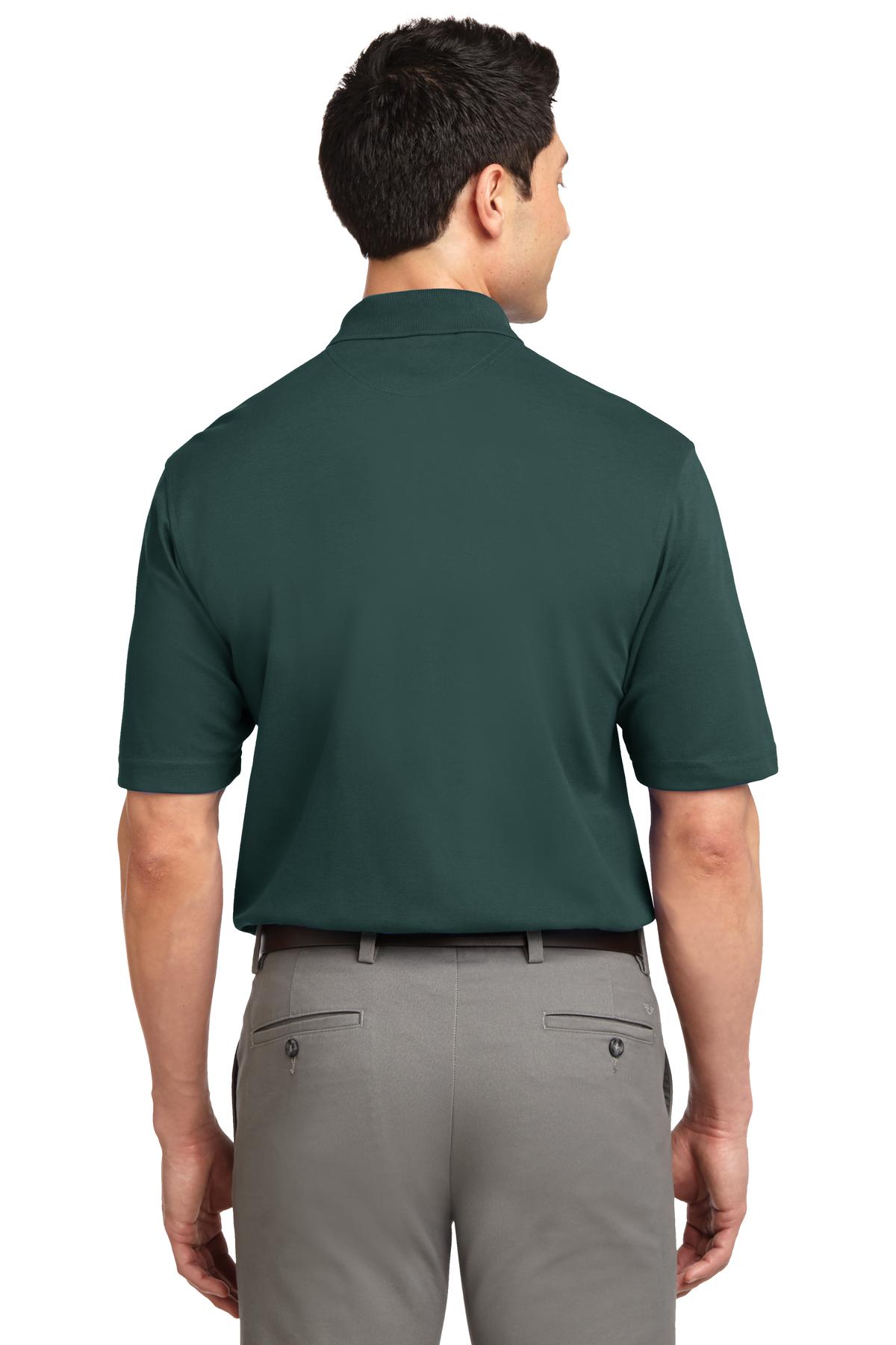 Dark Green Port Authority Rapid Dry Polo. K455