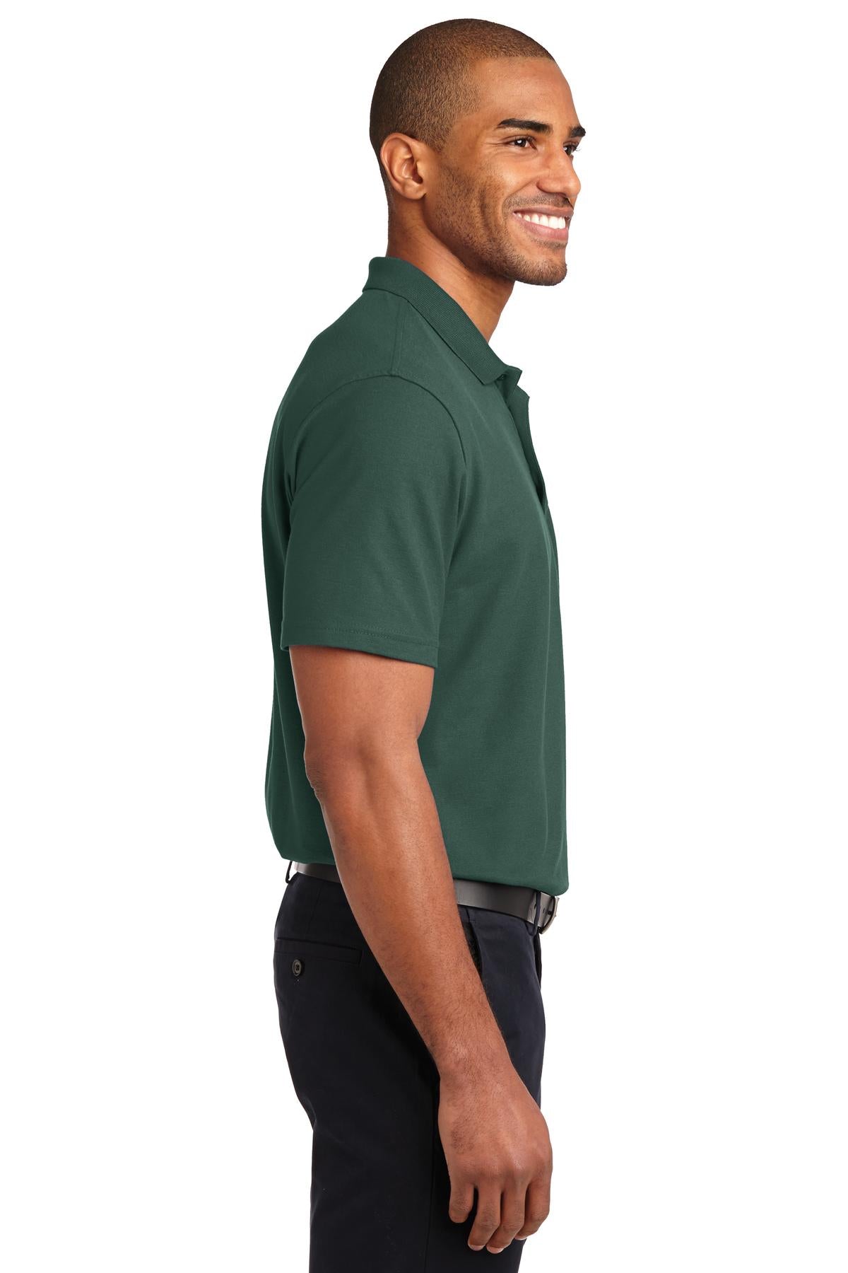 Dark Green Port Authority Stain-Release Polo. K510