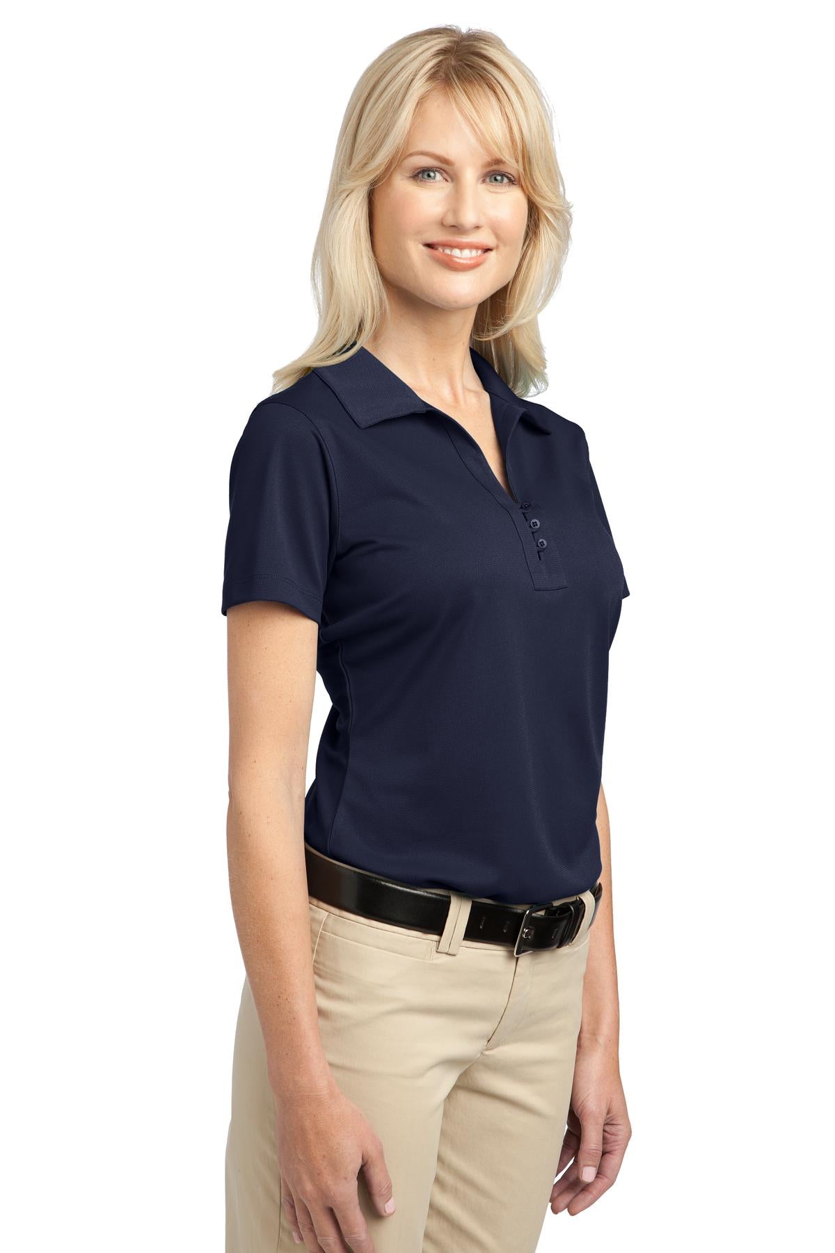 Dark Navy Port Authority Women's Tech Pique Polo. L527