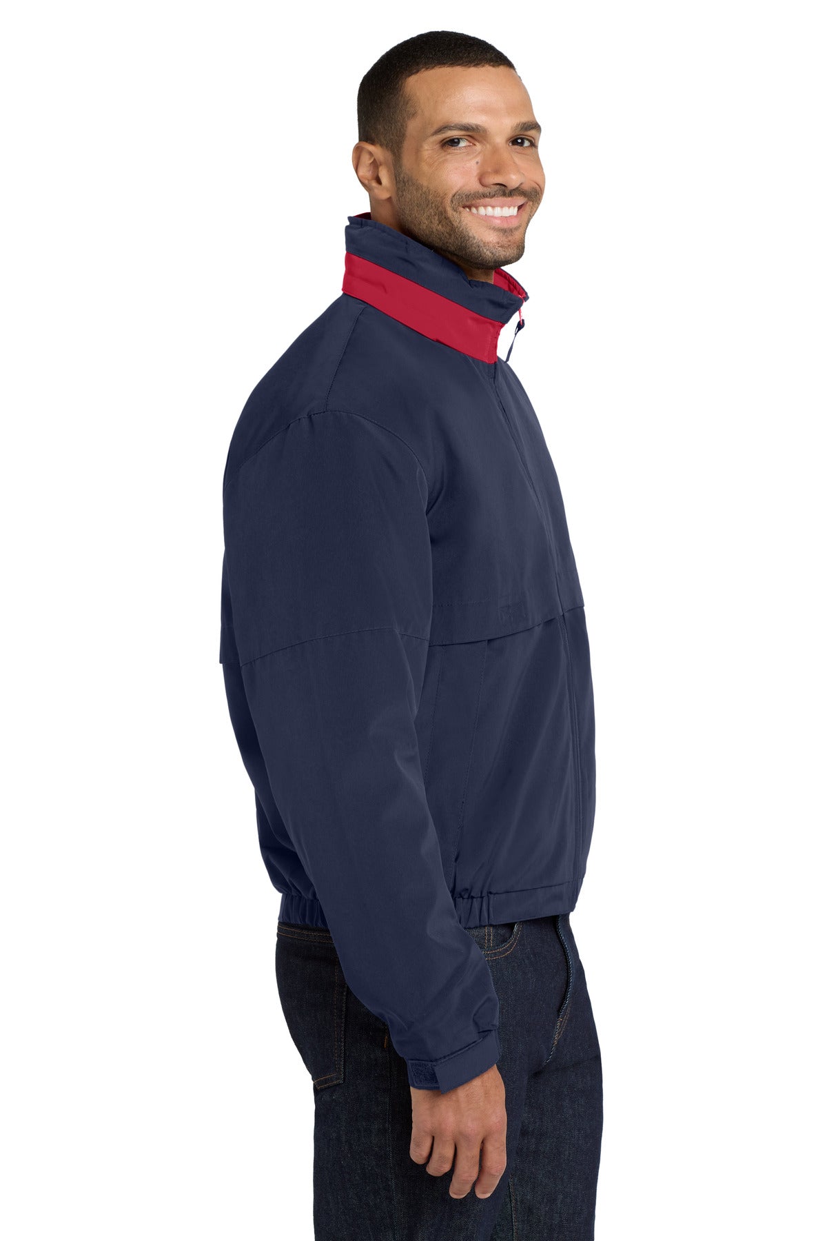 Dark Navy/Red Port Authority Legacy Jacket. J764