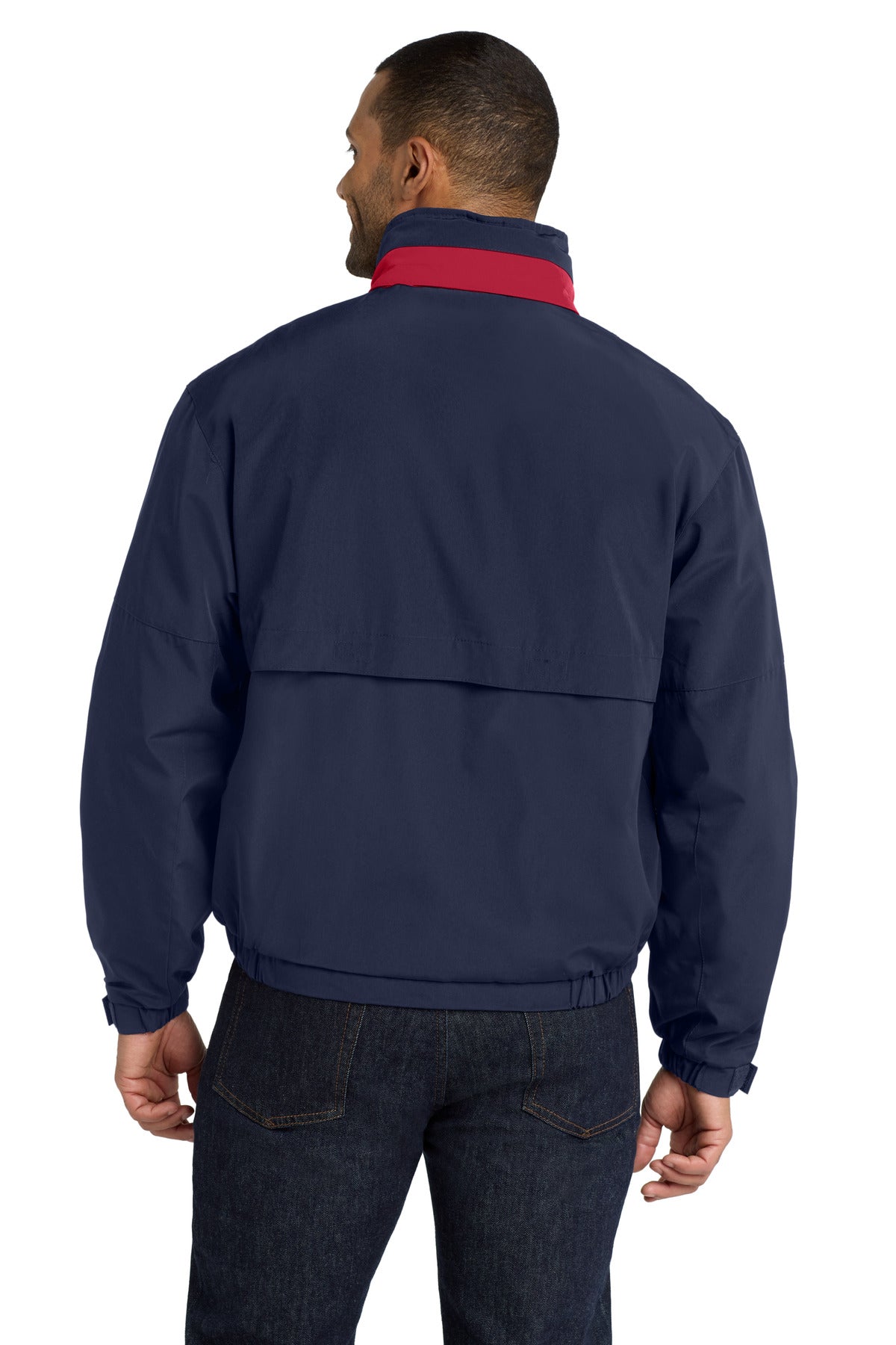 Dark Navy/Red Port Authority Legacy Jacket. J764