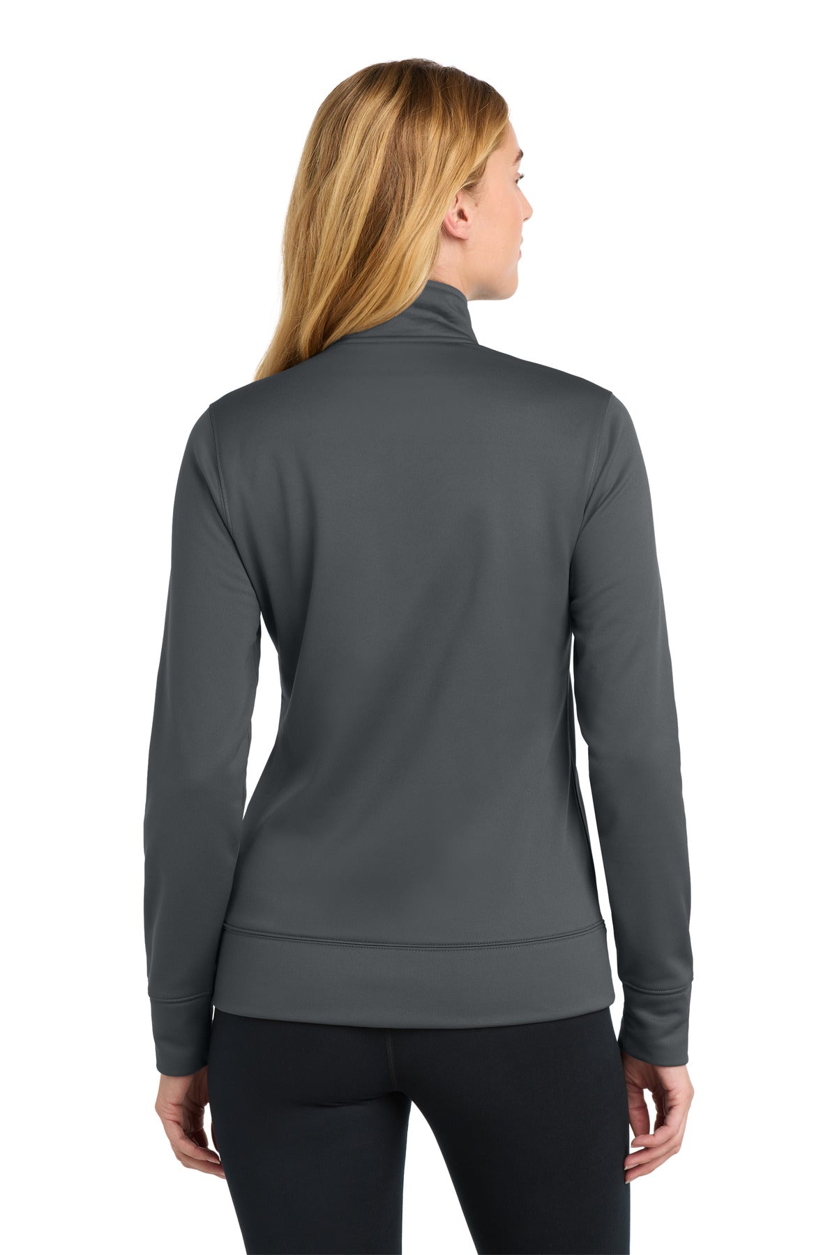 Dark Smk Grey Sport-Tek Women's Sport-Wick Fleece Full-Zip Jacket. LST241