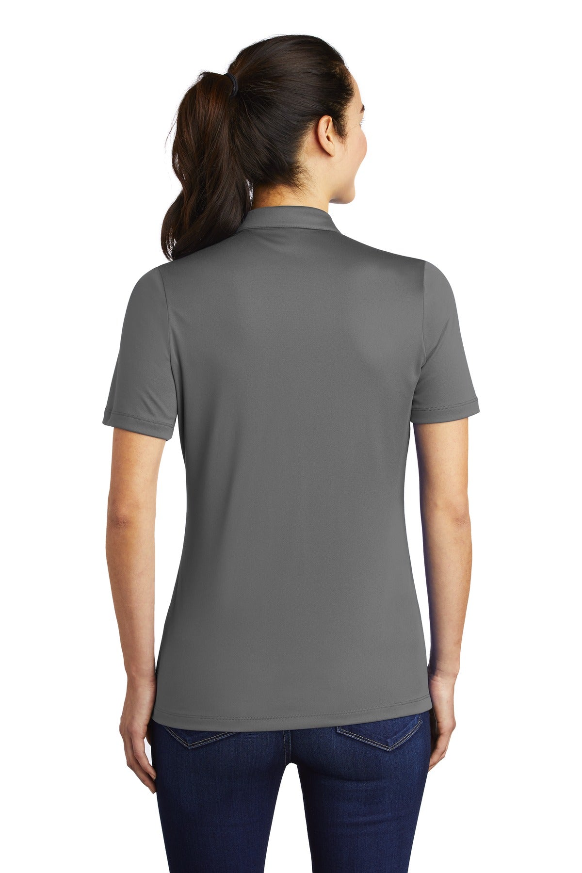Dark Smoke Gry Sport-Tek Women's Posi-UV Pro Polo. LST520