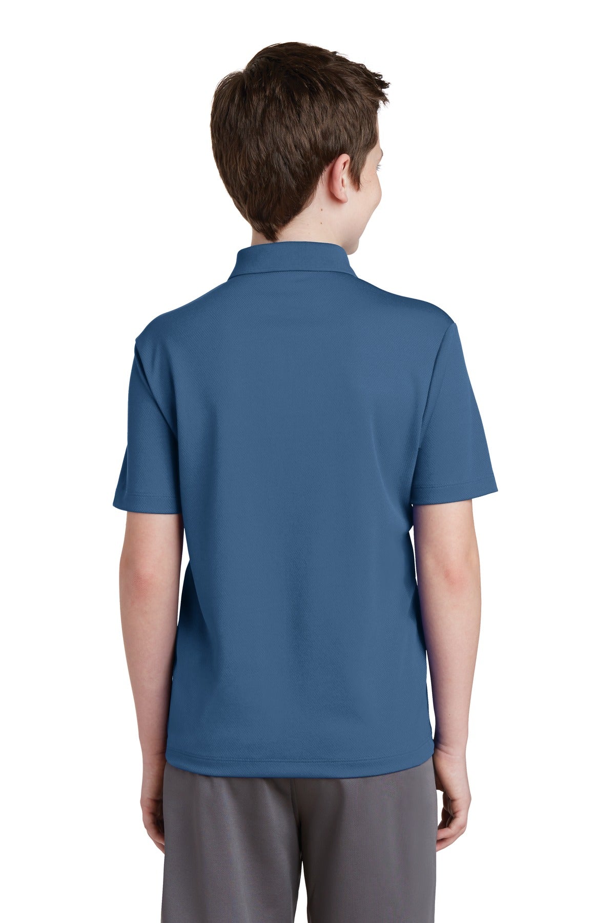 Dawn Blue Sport-Tek Youth PosiCharge RacerMesh Polo. YST640