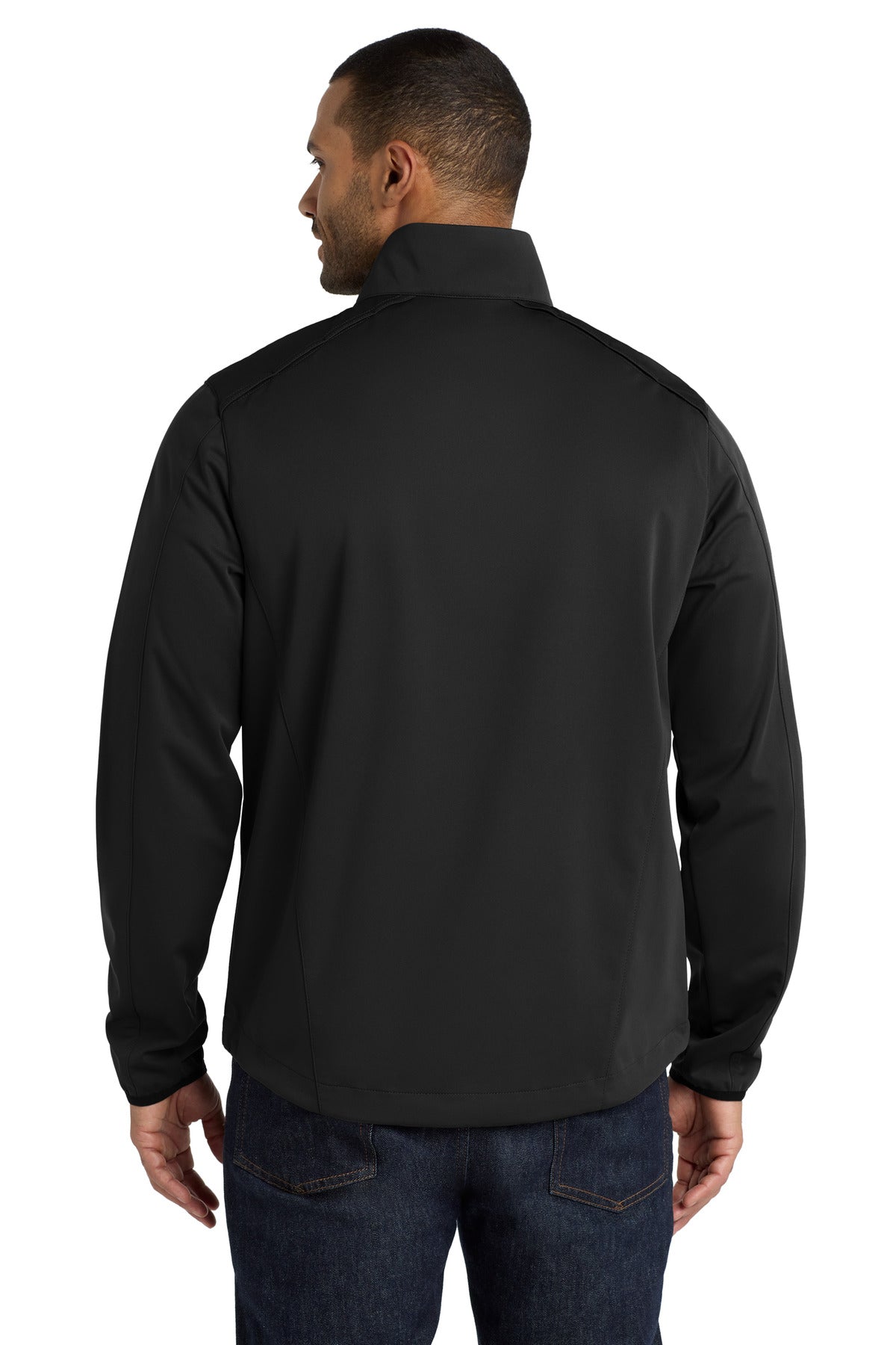 Deep Black Port Authority Active 1/2-Zip Soft Shell Jacket. J716