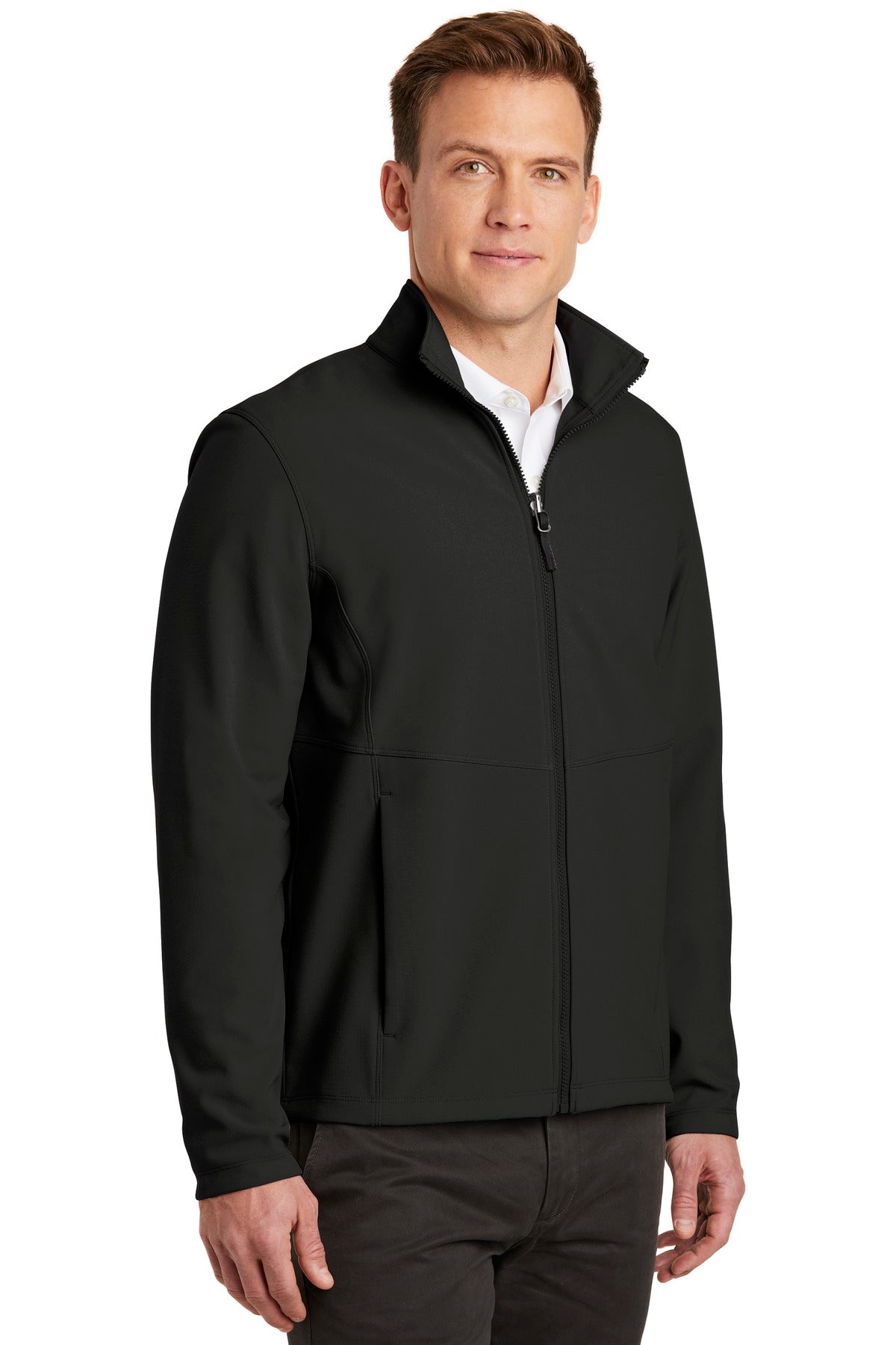 Deep Black Port Authority Collective Soft Shell Jacket. J901