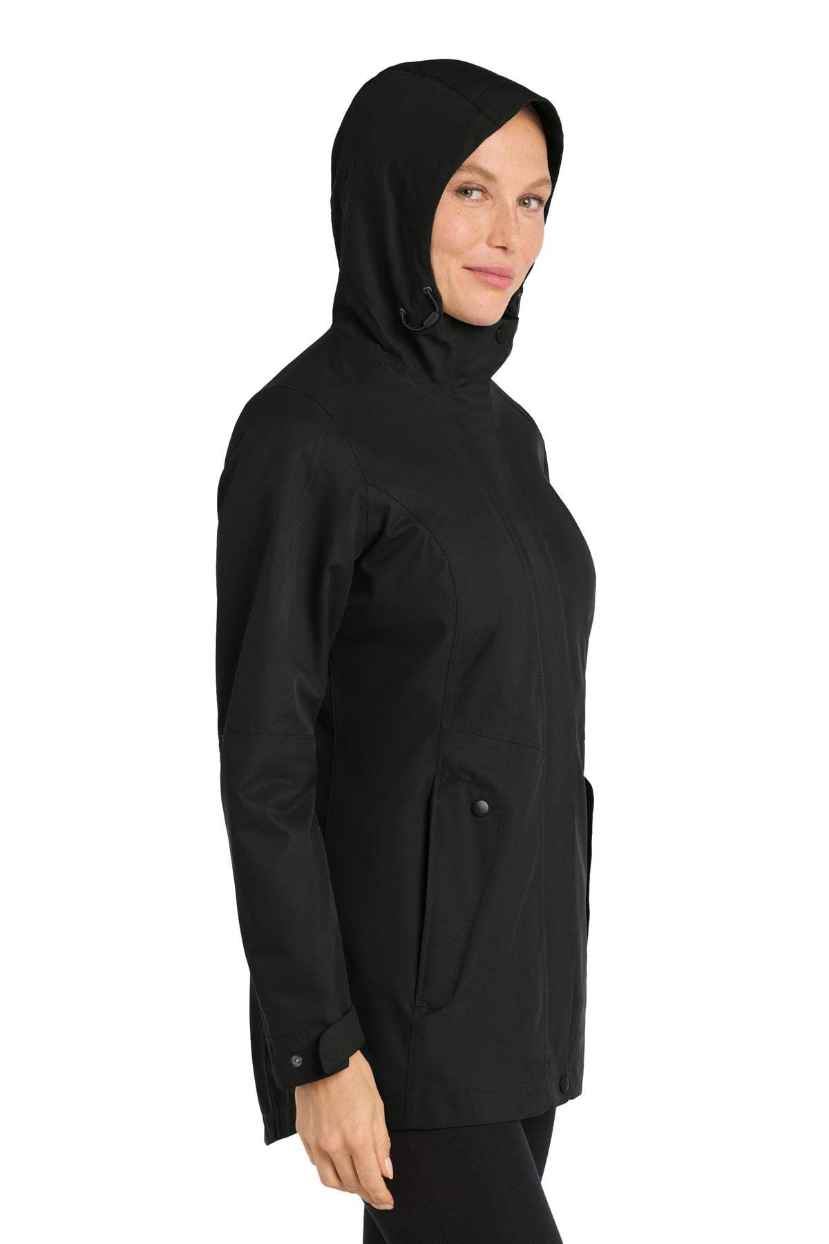 Deep Black Port Authority Women's Collective Outer Shell Jacket. L900