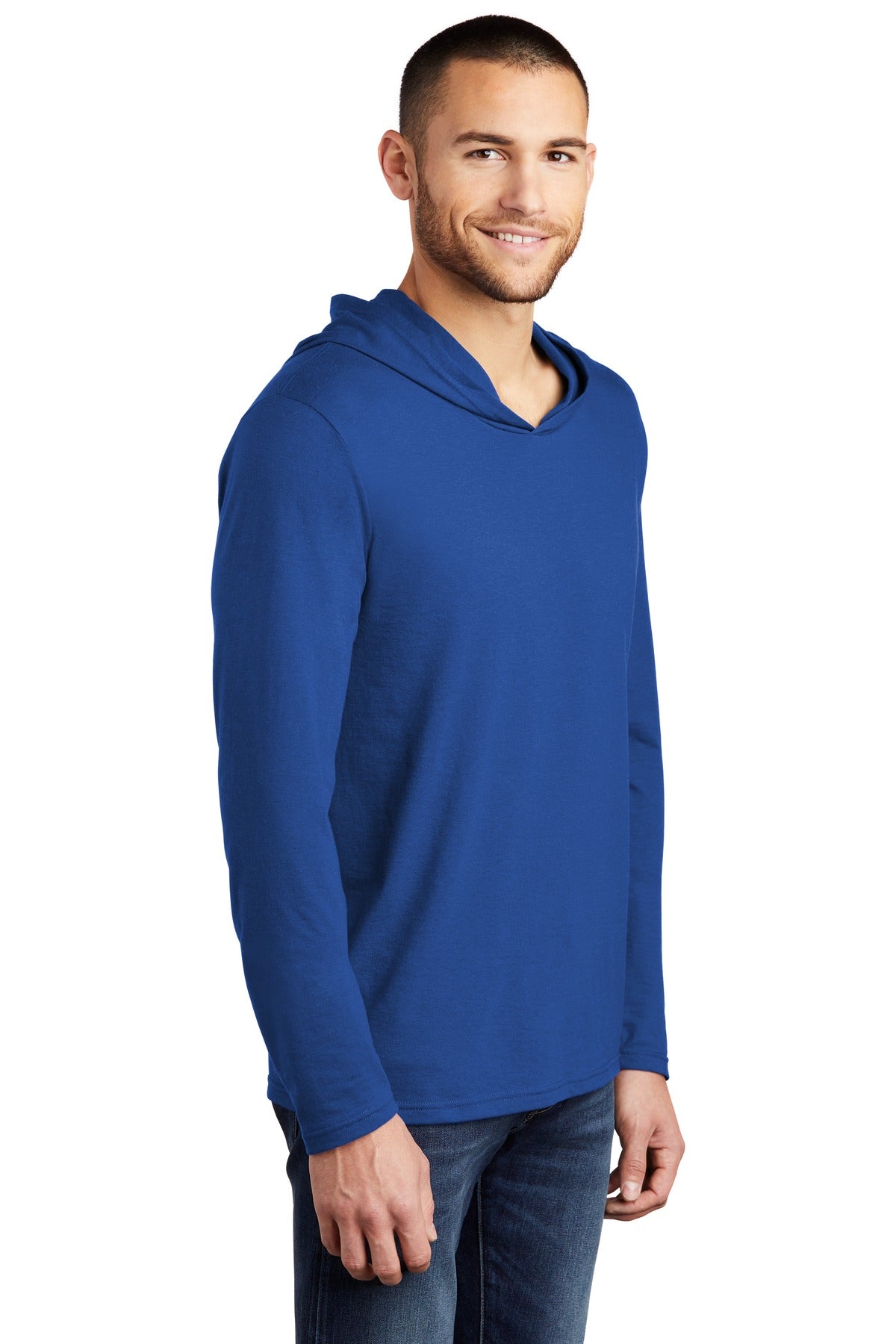 Deep Royal District Perfect Tri Long Sleeve Hoodie. DM139