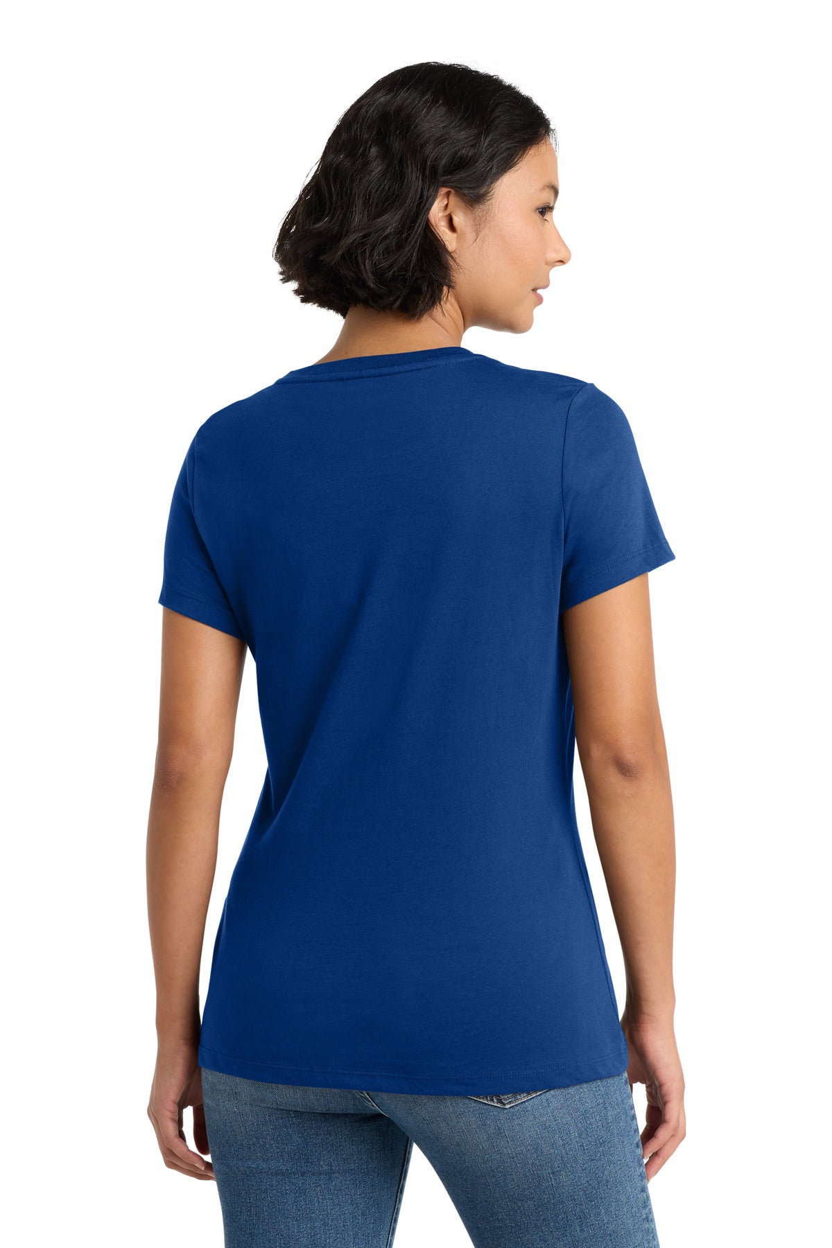 Deep Royal District Women's Perfect Weight Tee. DM104L