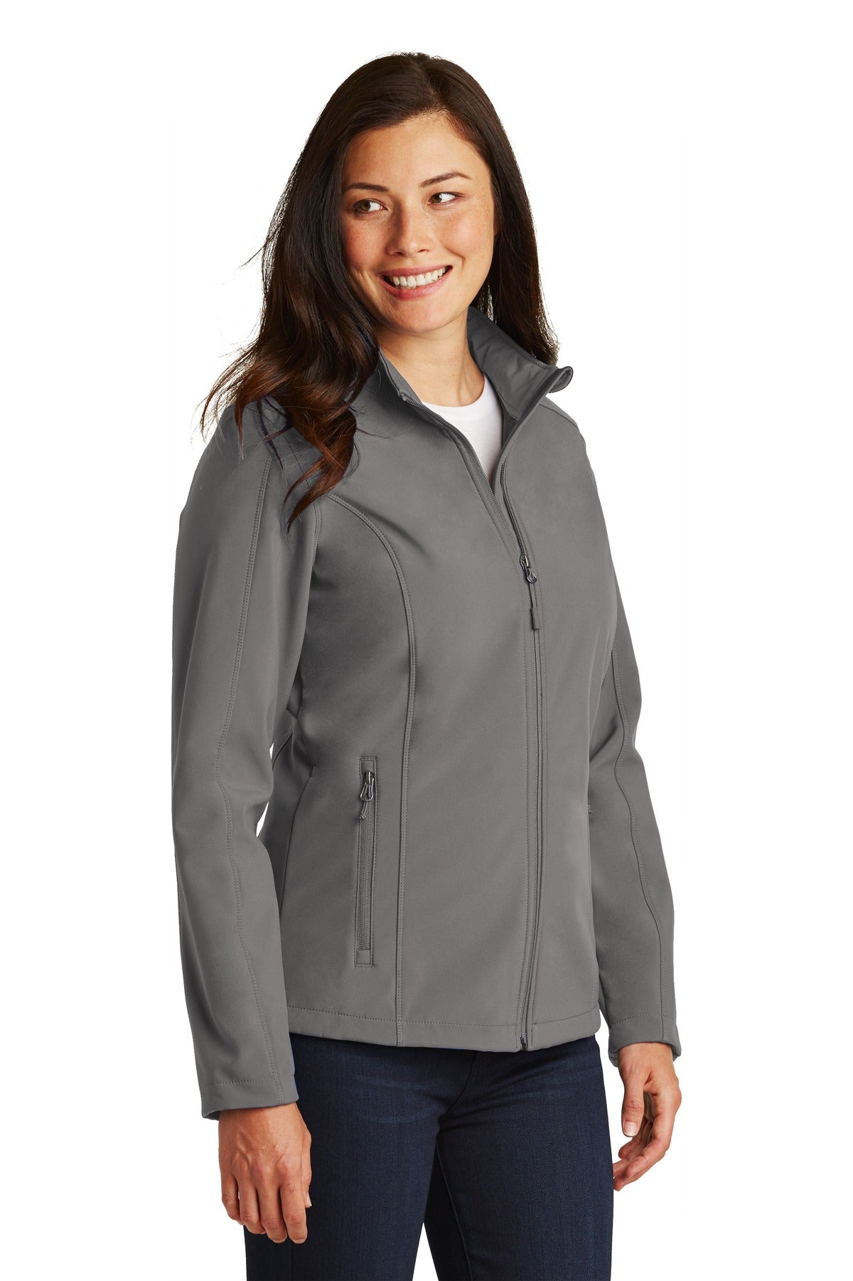 Deep Smoke Port Authority Women's Core Soft Shell Jacket. L317