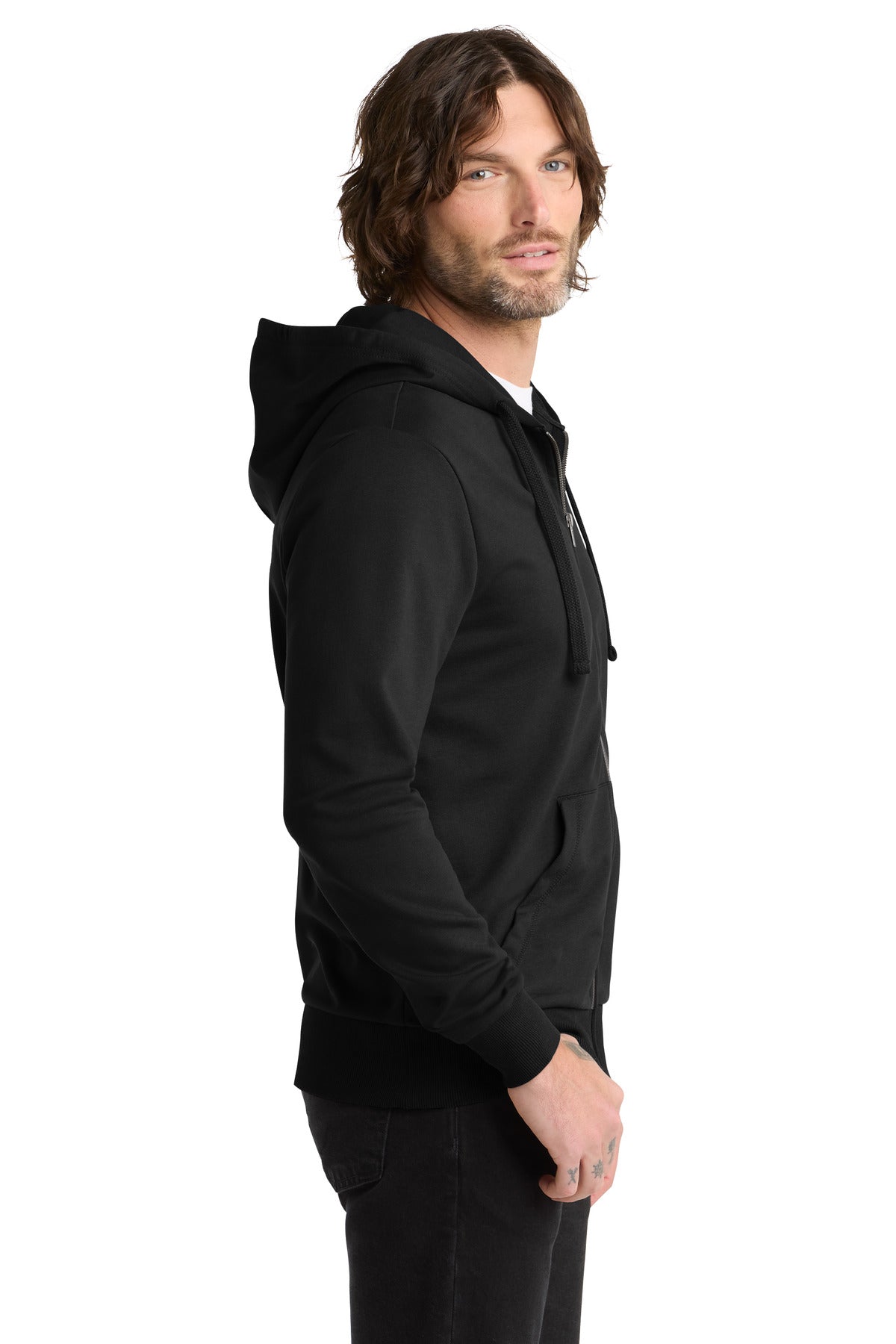 DeepBlack Allmade Unisex Organic French Terry Full-Zip Hoodie AL4002
