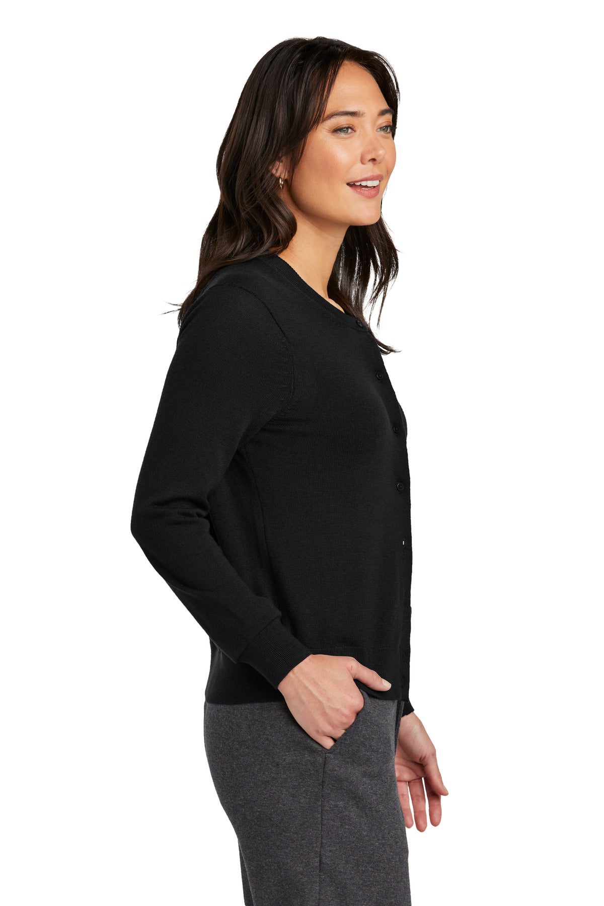 DeepBlack Brooks Brothers Women's Washable Merino Cardigan Sweater BB18413