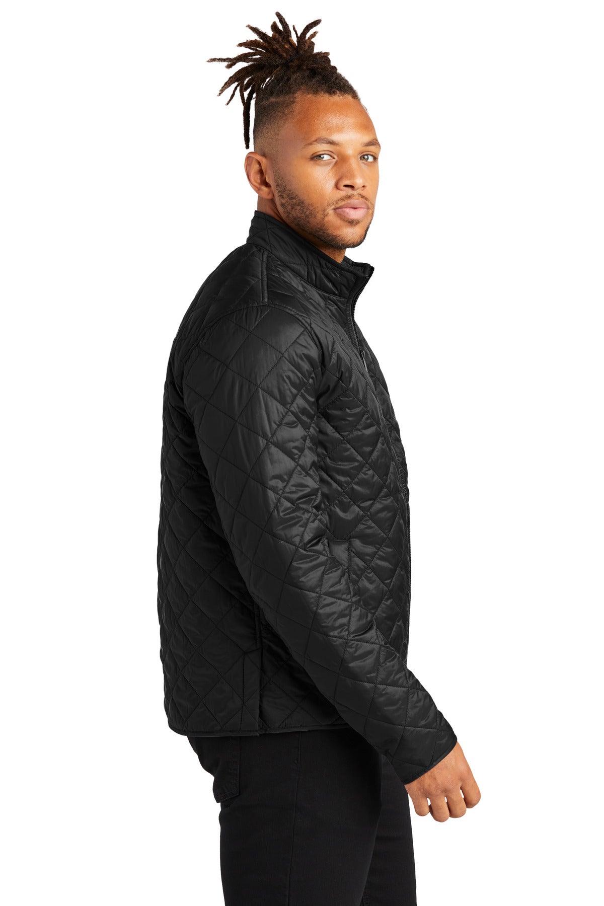 DeepBlack Mercer+Mettle Quilted Full-Zip Jacket MM7200