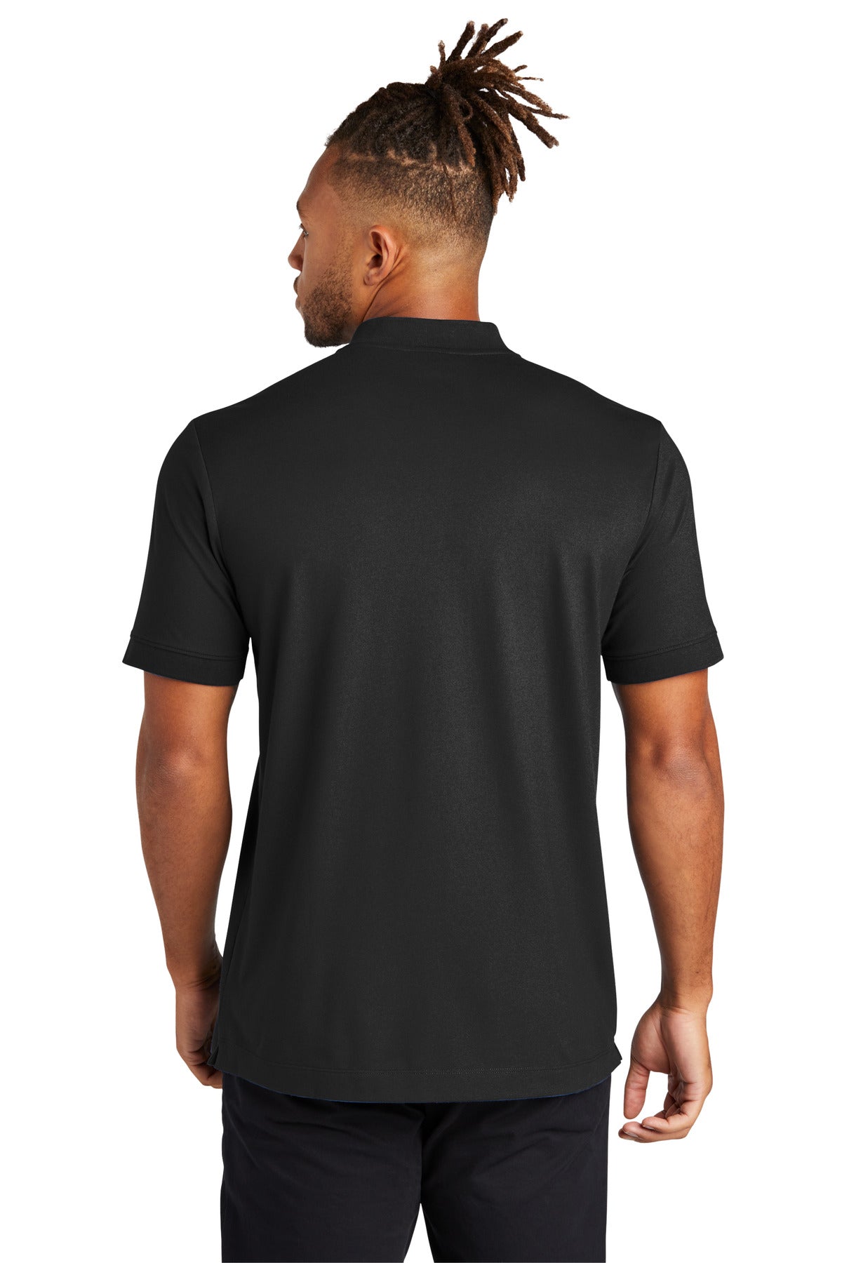 DeepBlack Mercer+Mettle Stretch Pique Henley MM1008