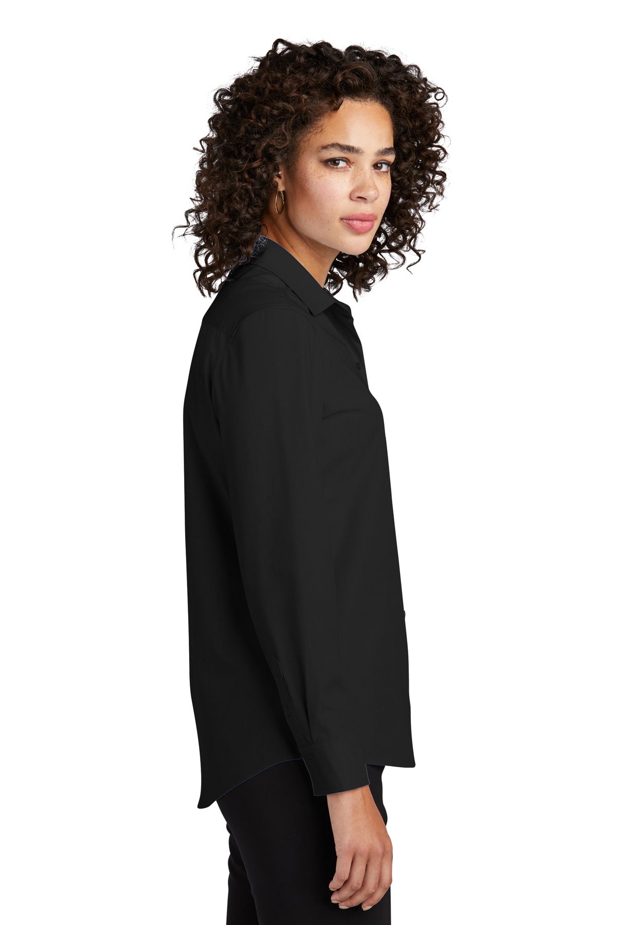 DeepBlack Mercer+Mettle Women's Long Sleeve Stretch Woven Shirt MM2001
