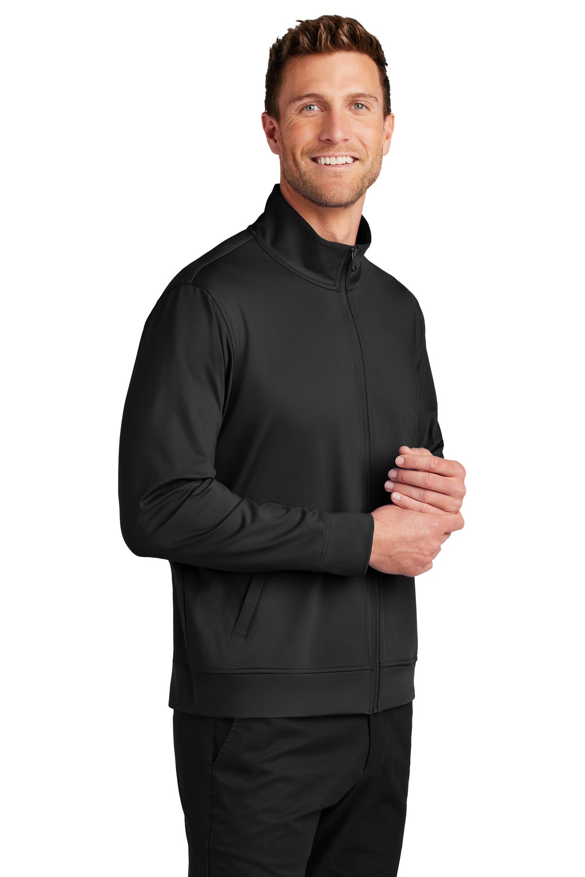 DeepBlack Port Authority C-FREE Double Knit Full-Zip K881