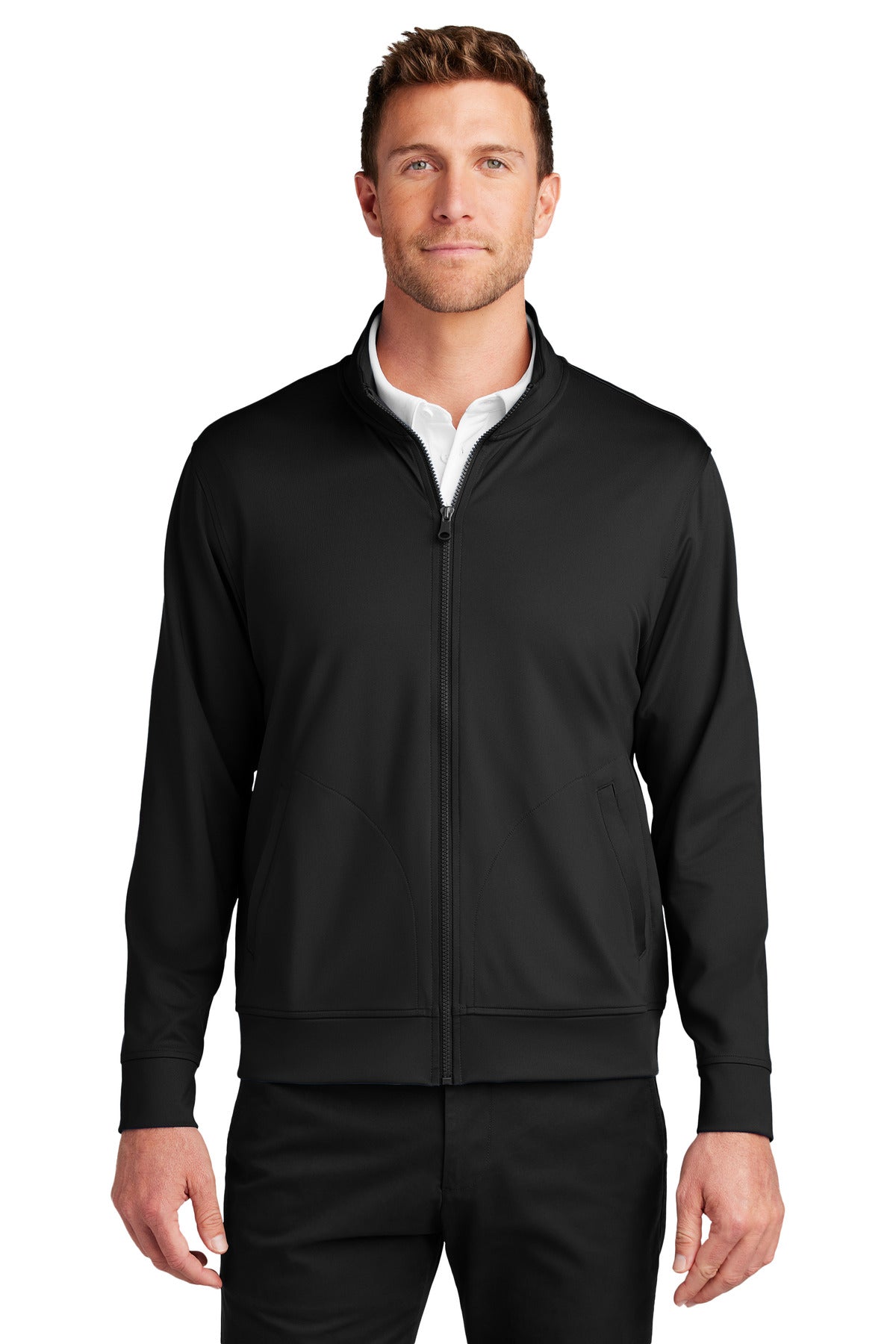 DeepBlack Port Authority C-FREE Double Knit Full-Zip K881