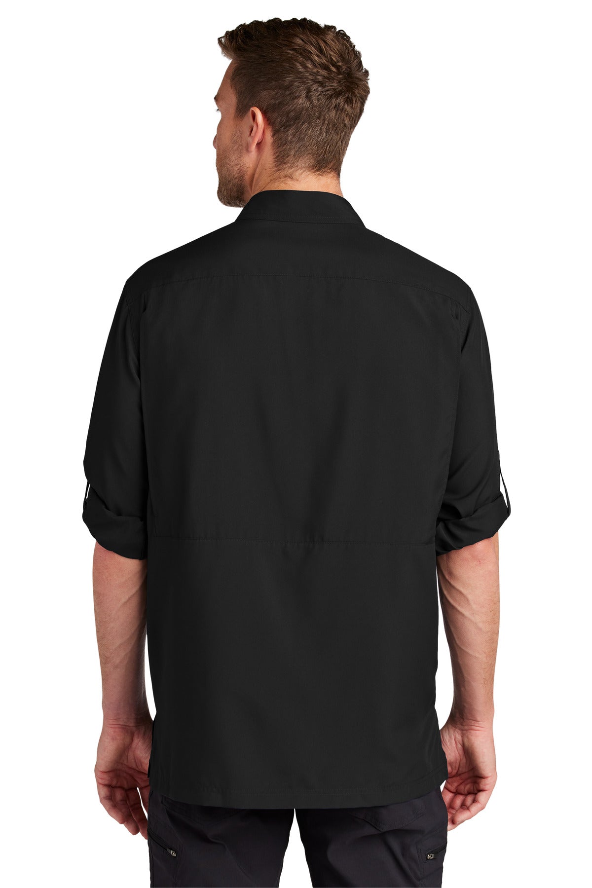 DeepBlack Port Authority Long Sleeve UV Daybreak Shirt W960