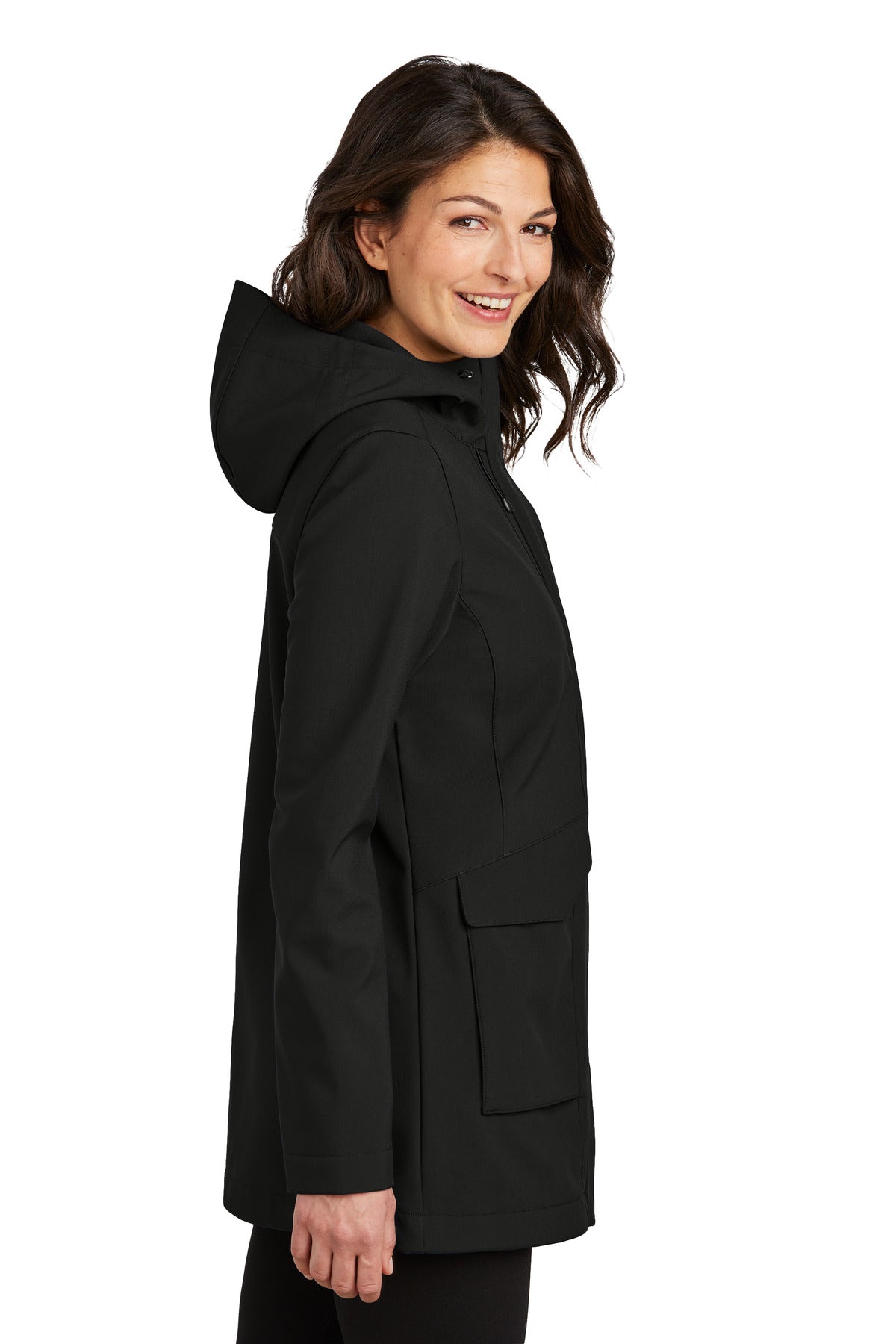 DeepBlack Port Authority Women's Collective Outer Soft Shell Parka L919