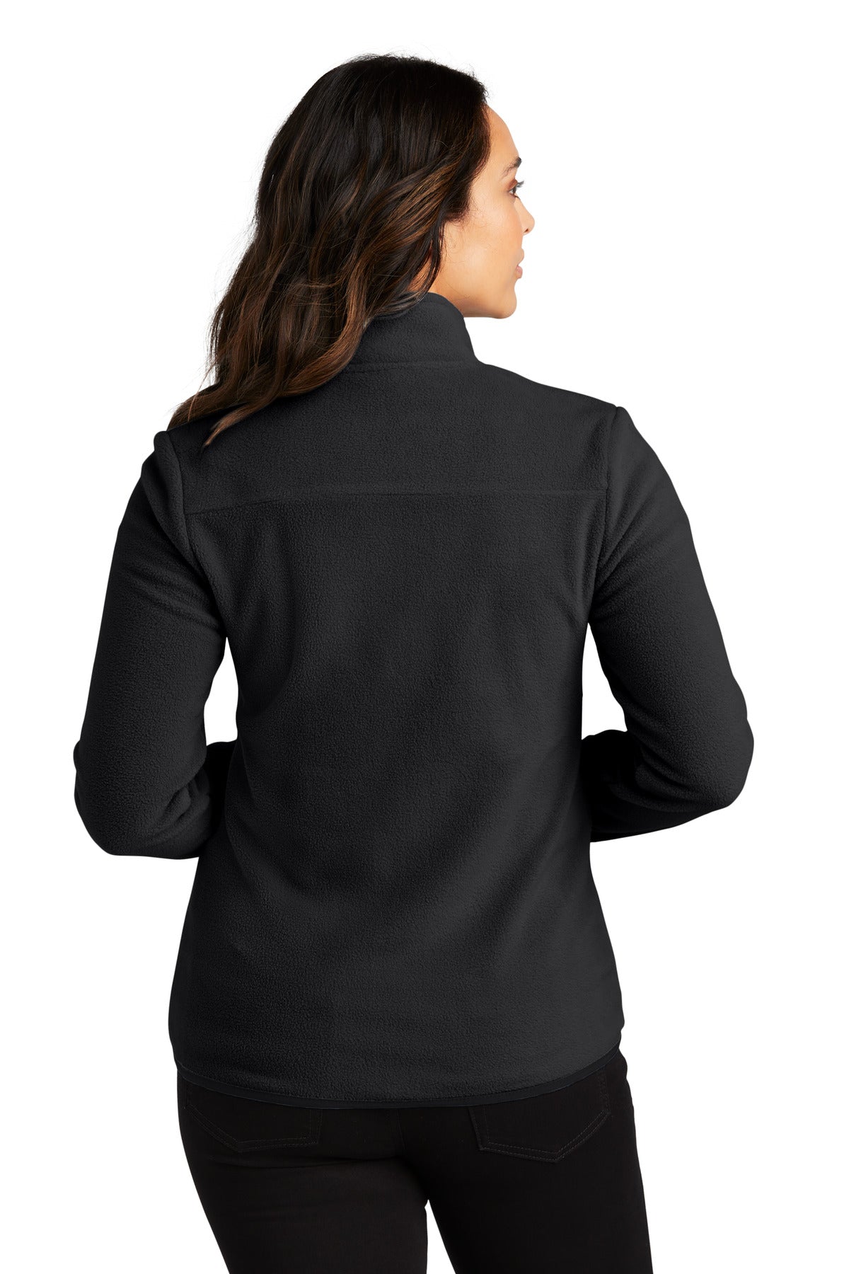 DeepBlack Port Authority Women's Connection Fleece Jacket L110