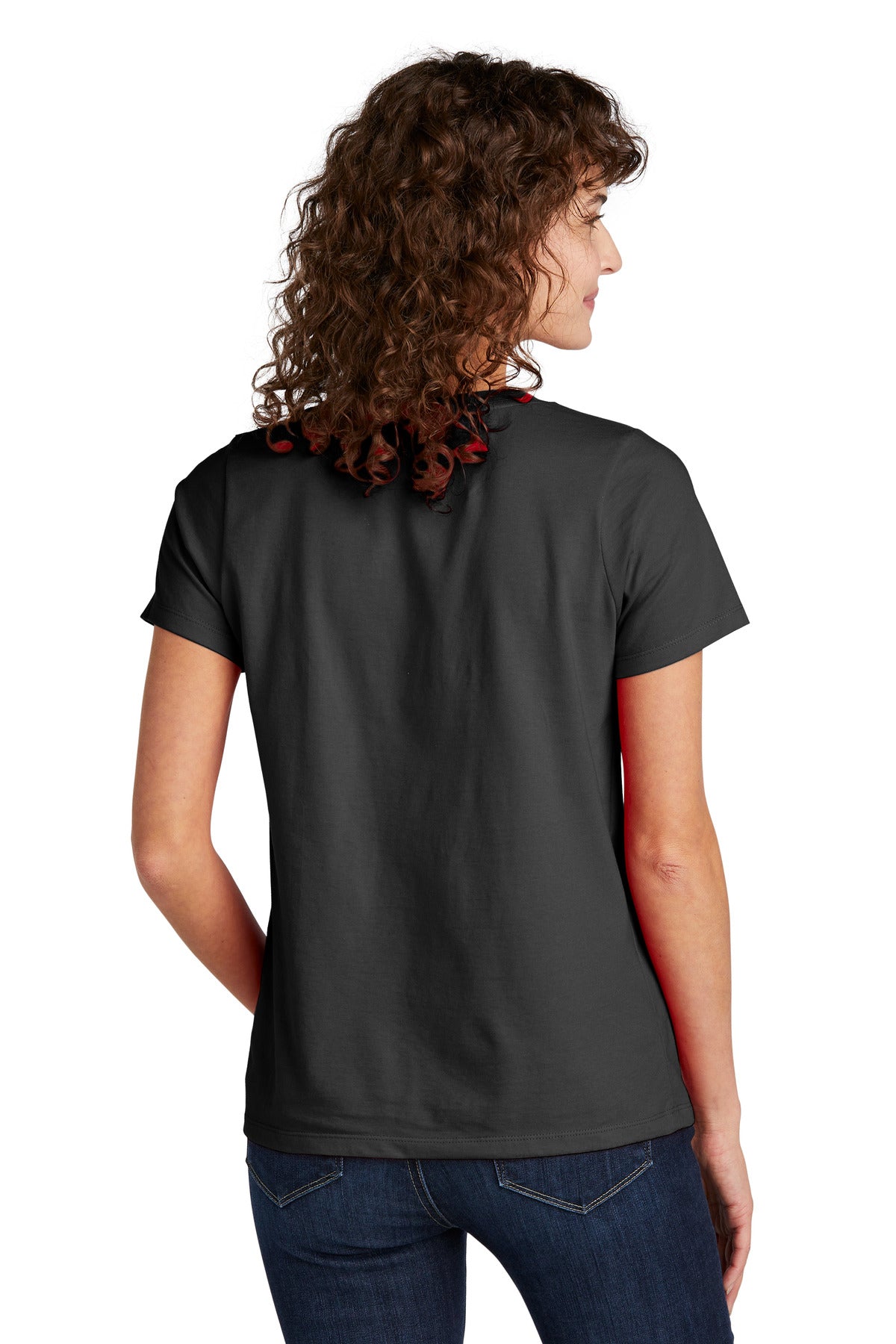 DeepBlack Volunteer Knitwear Women's Daily V-Neck Tee LVL45V