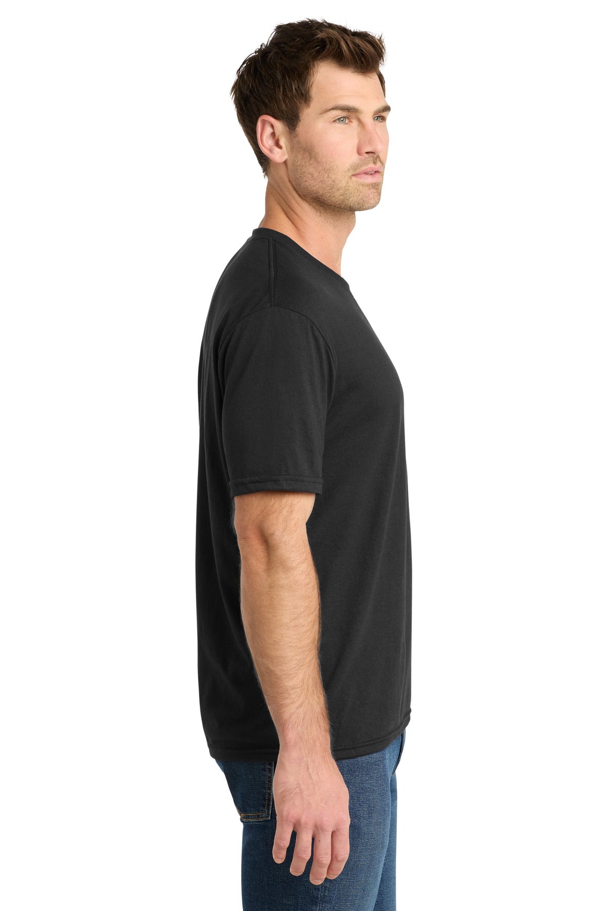 DeepBlkSld Volunteer Knitwear Tri Tee VL40