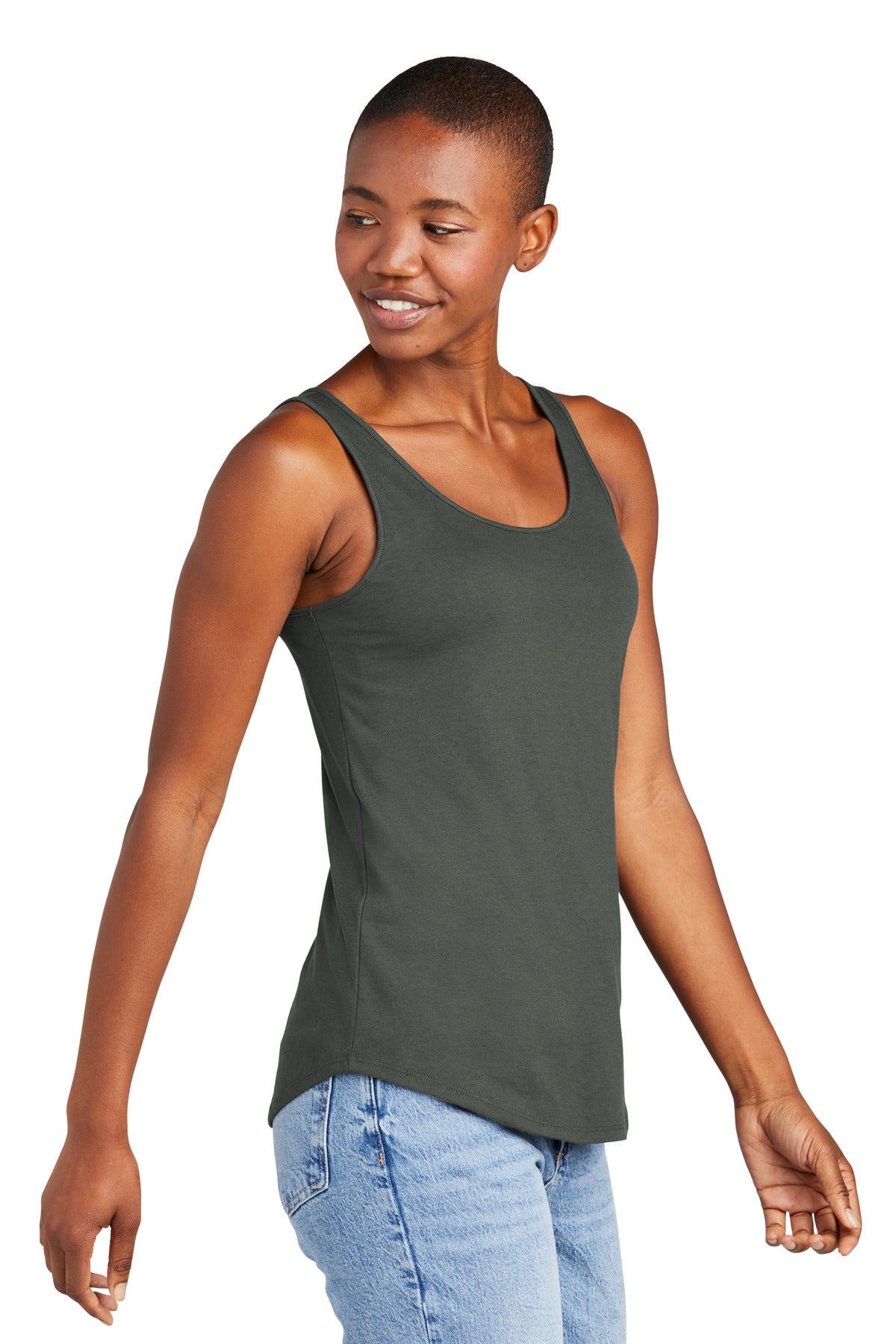 DeepestGry District Women's Perfect Tri Relaxed Tank DT151