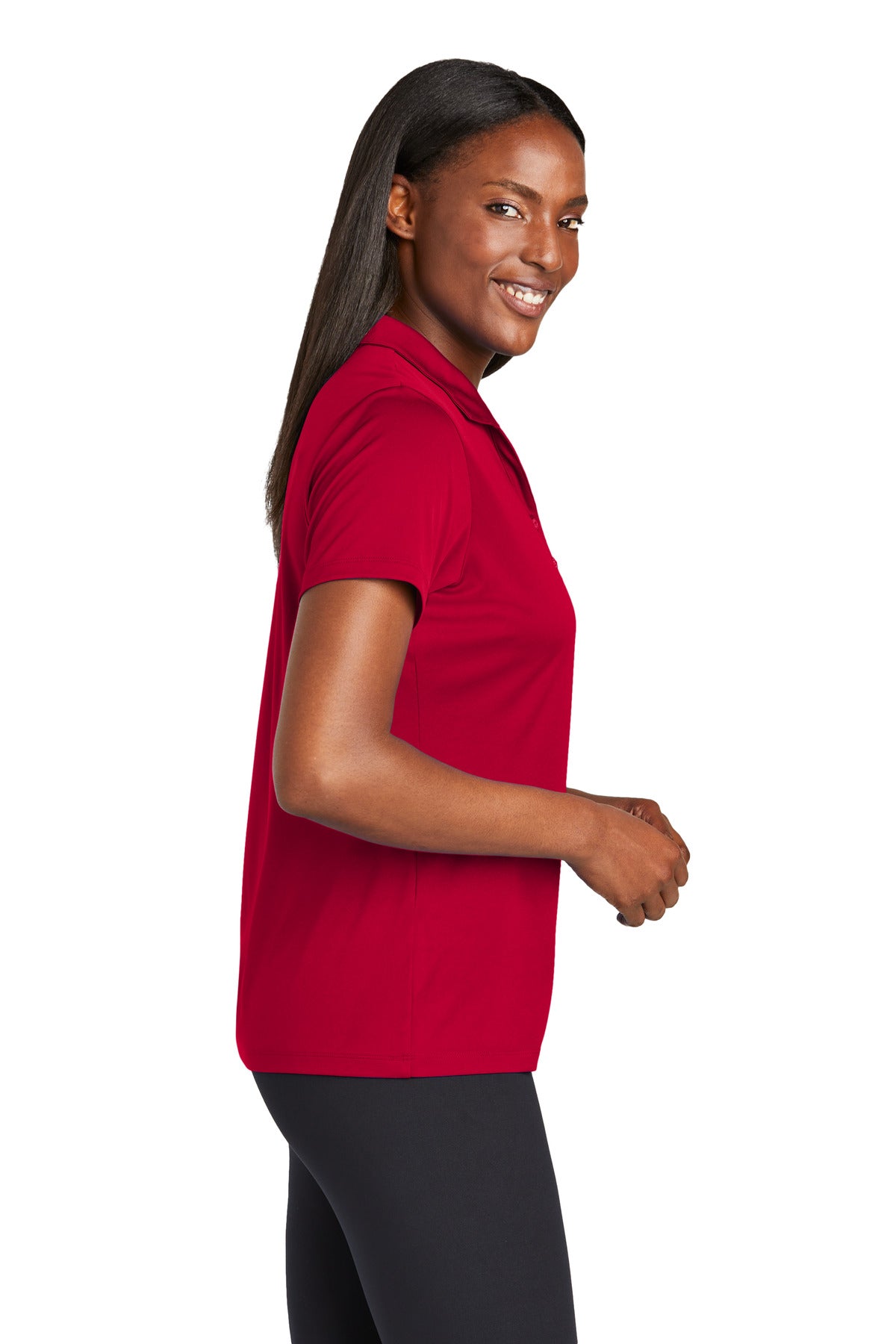 DeepRed Sport-Tek Women's PosiCharge Re-Compete Polo LST725