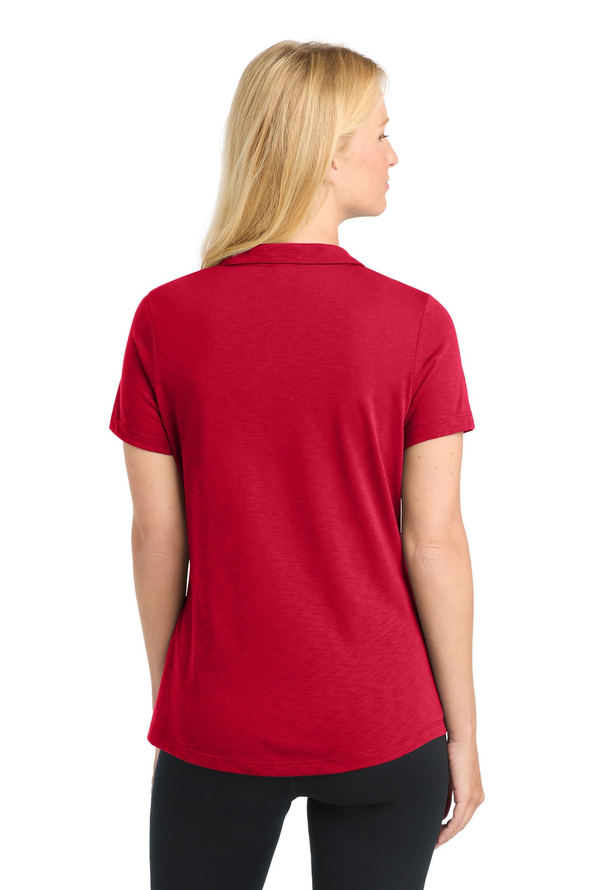 DeepRed Sport-Tek Women's PosiCharge Strive Polo. LST530