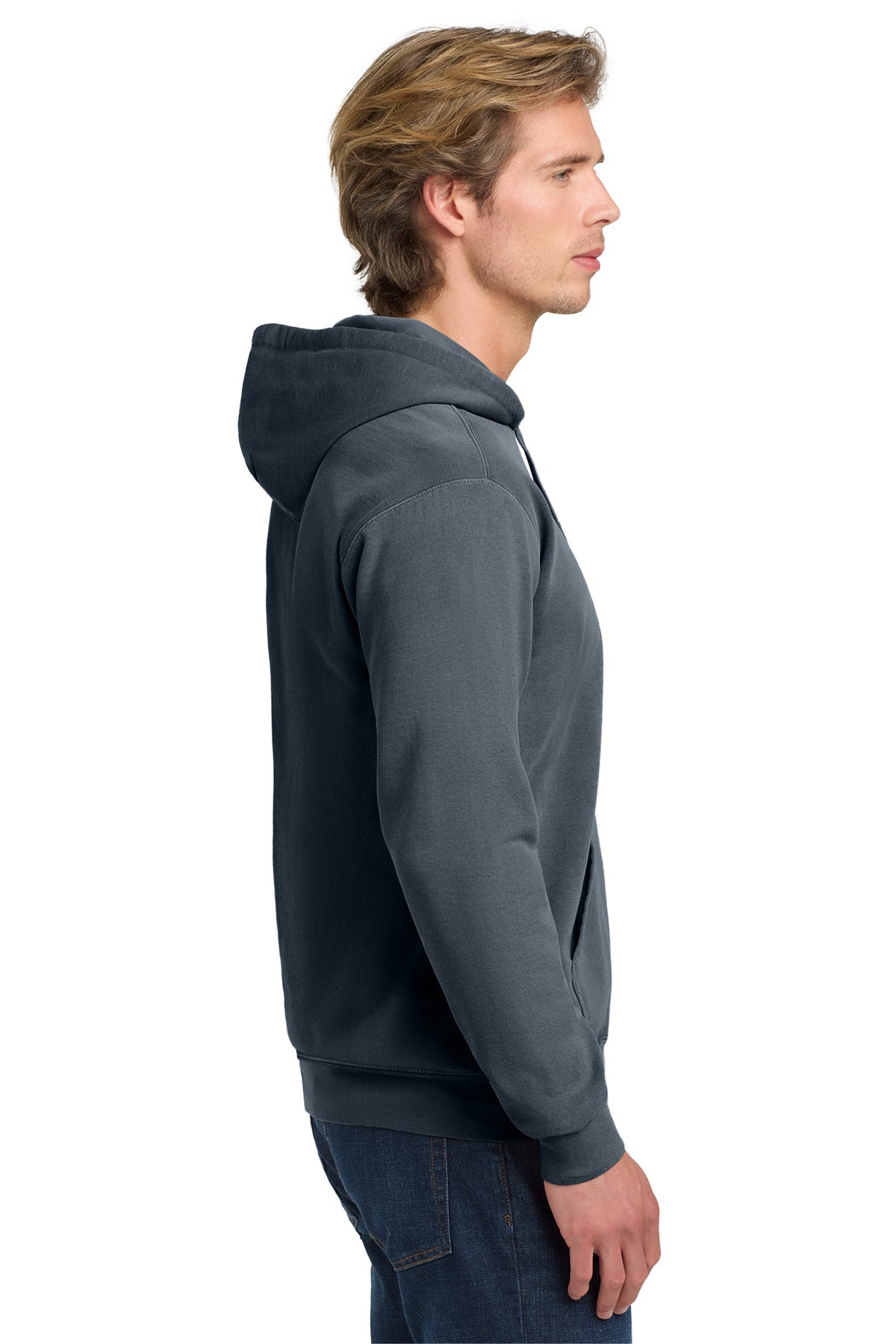 Denim COMFORT COLORS Ring Spun Hooded Sweatshirt. 1567