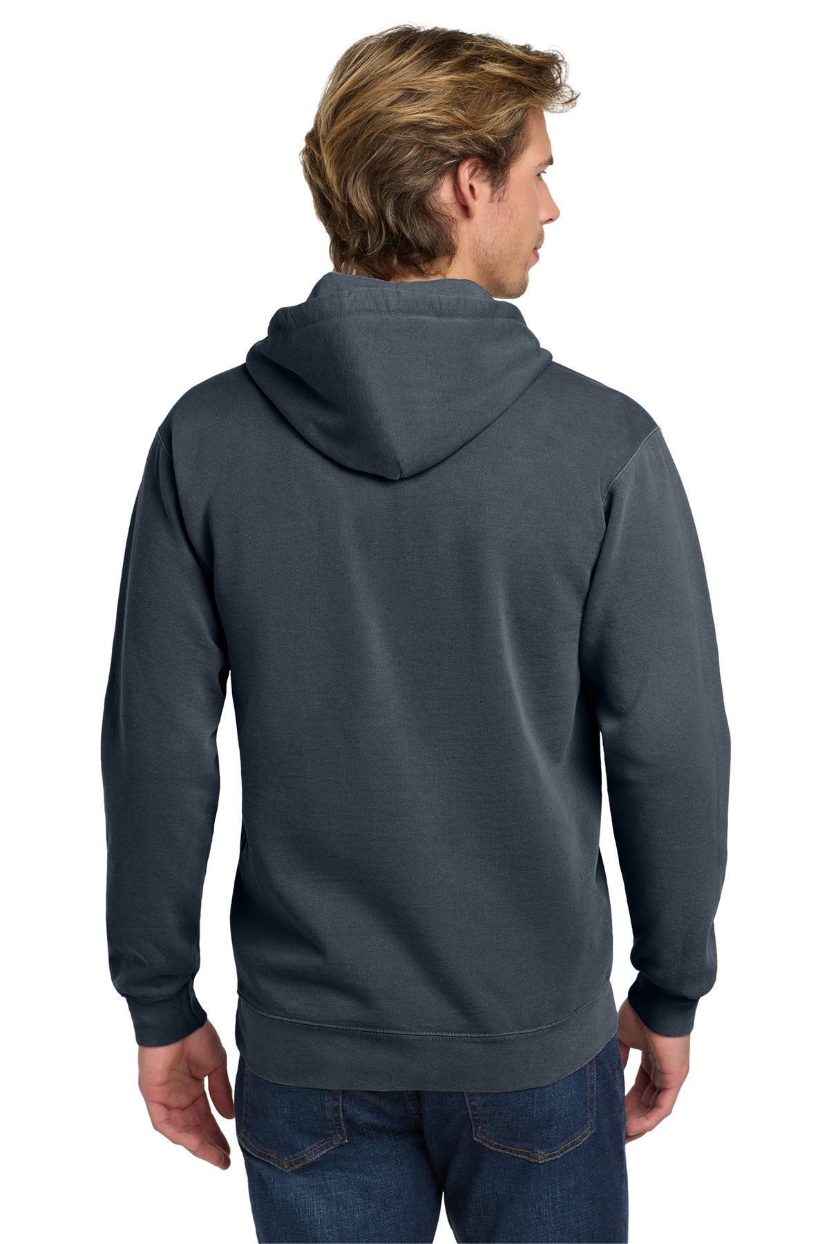Denim COMFORT COLORS Ring Spun Hooded Sweatshirt. 1567