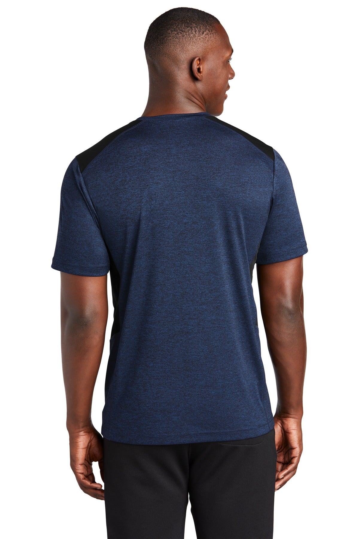 Dk Roy Hth/Blk Sport-Tek Endeavor Tee. ST465