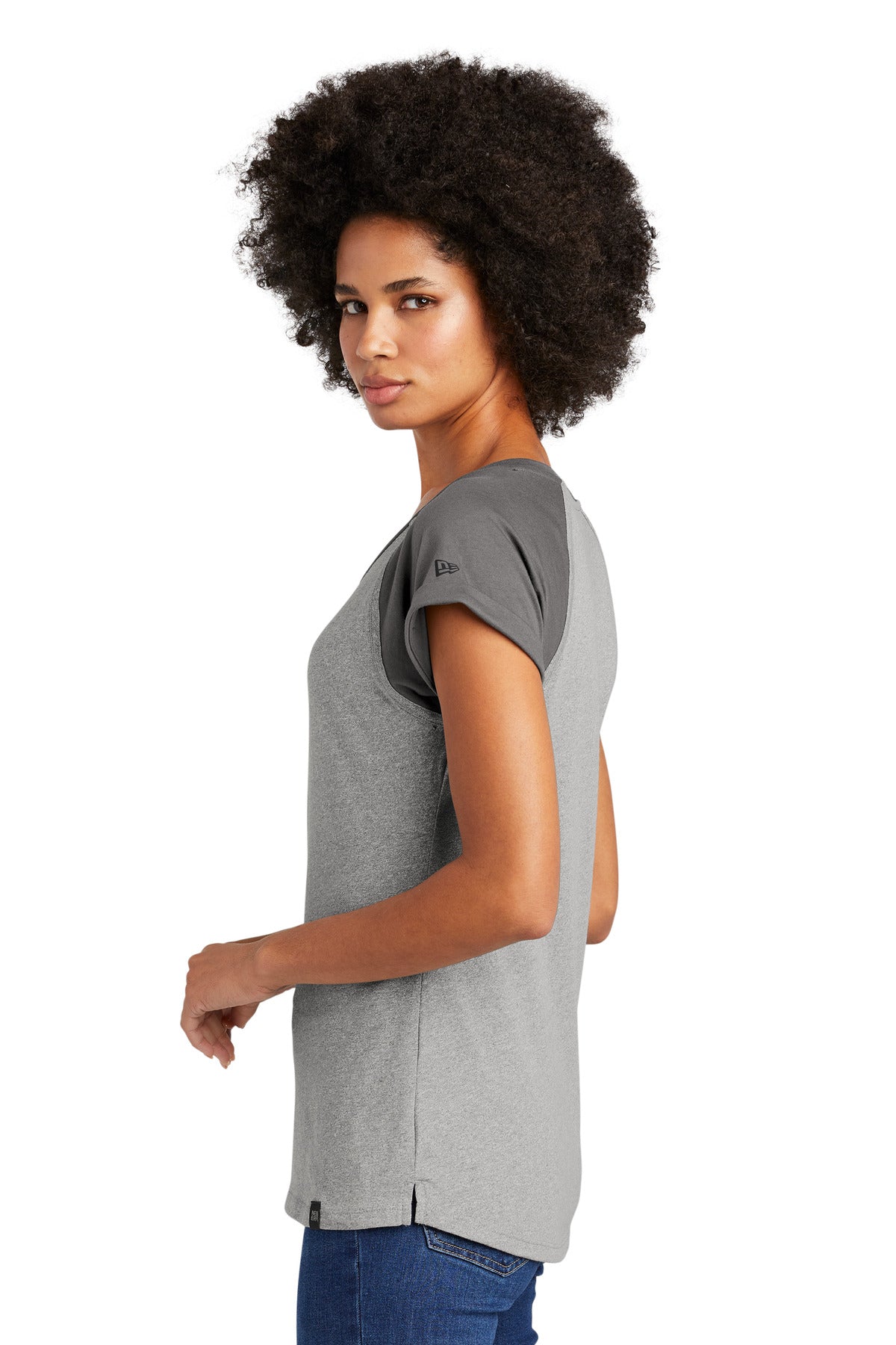 Dk Roy/Dk Ry T New Era Women's Heritage Blend Varsity Tee. LNEA107