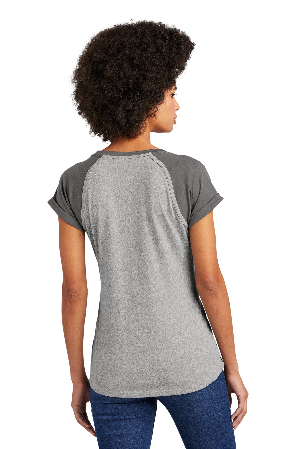 Dk Roy/Dk Ry T New Era Women's Heritage Blend Varsity Tee. LNEA107