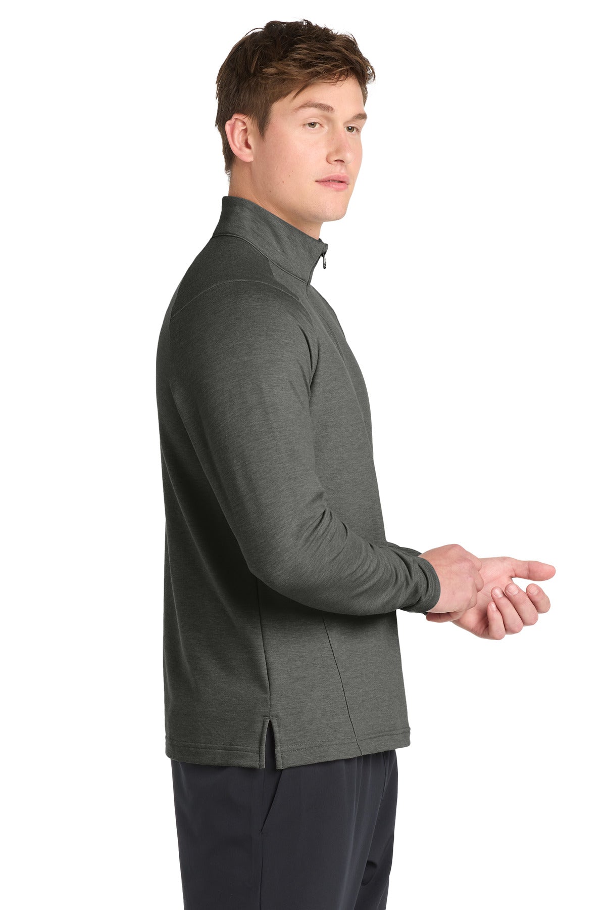 DkGyHthr Sport-Tek Sport-Wick Flex Fleece 1/4-Zip. ST561