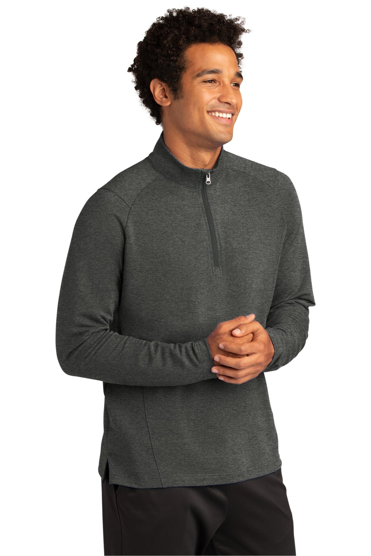 DkGyHthr Sport-Tek Sport-Wick Flex Fleece 1/4-Zip. ST561