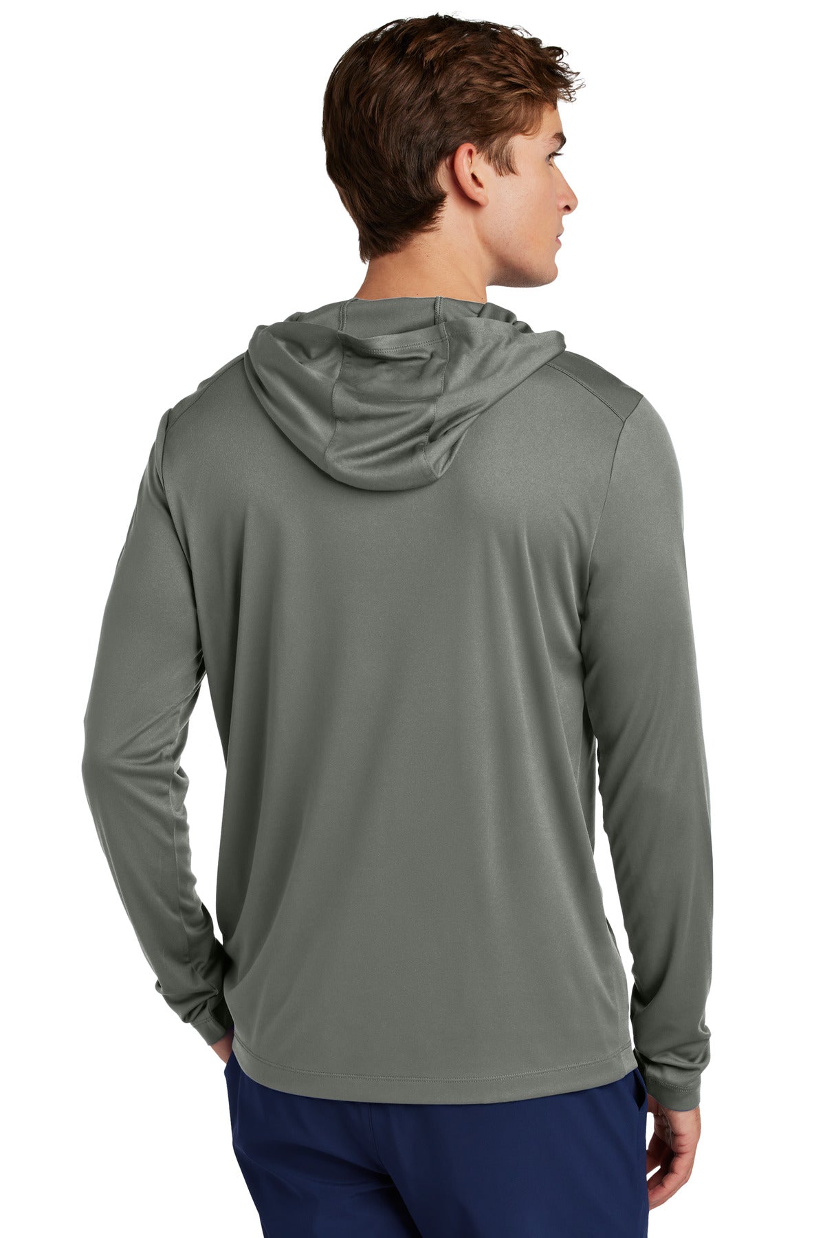 DkSmkGy Sport-Tek Posi-UV Pro Long Sleeve Hoodie ST420LSH