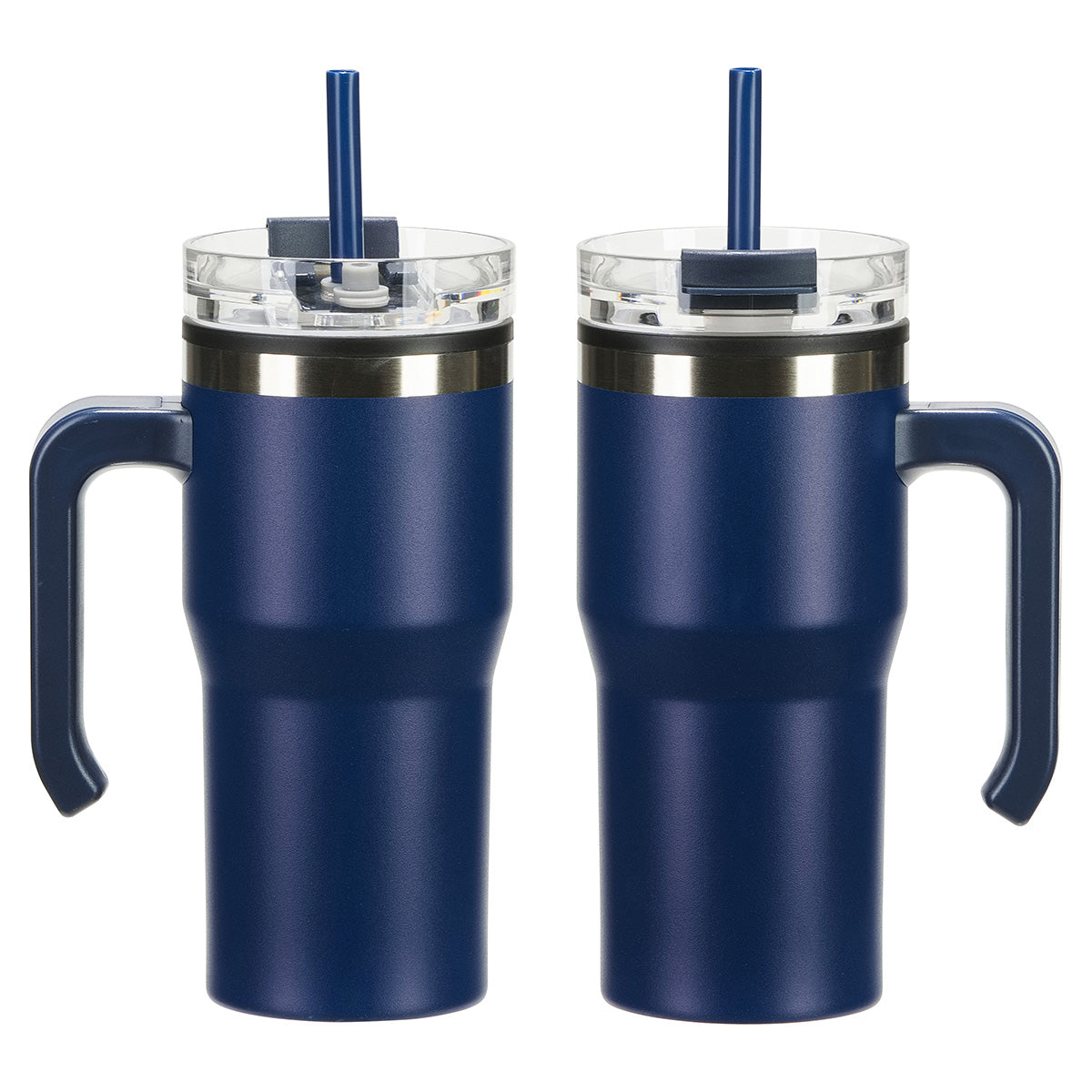 Outback 20 oz Stainless Steel/Polypropylene Mug with Lid and Straw