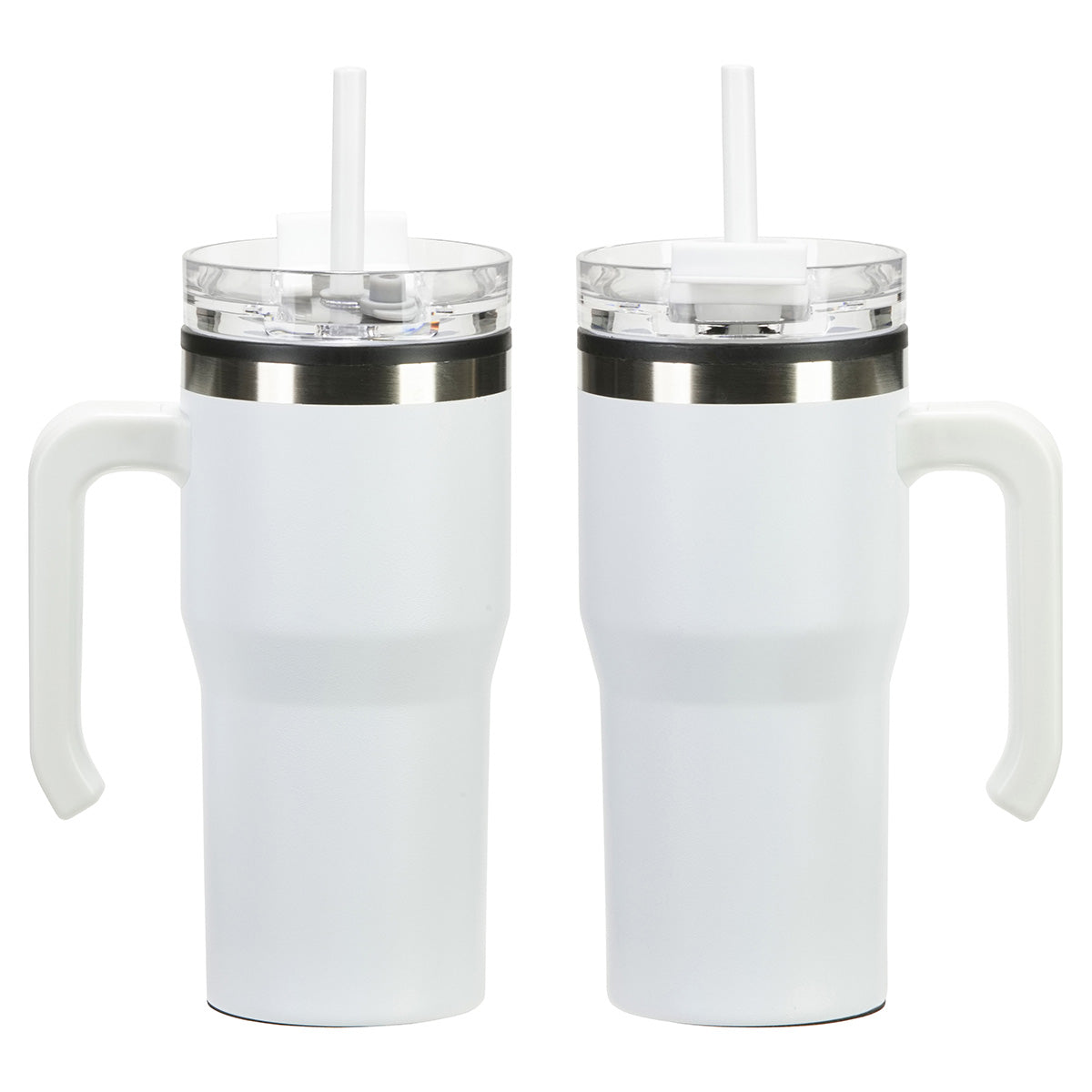 Outback 20 oz Stainless Steel/Polypropylene Mug with Lid and Straw