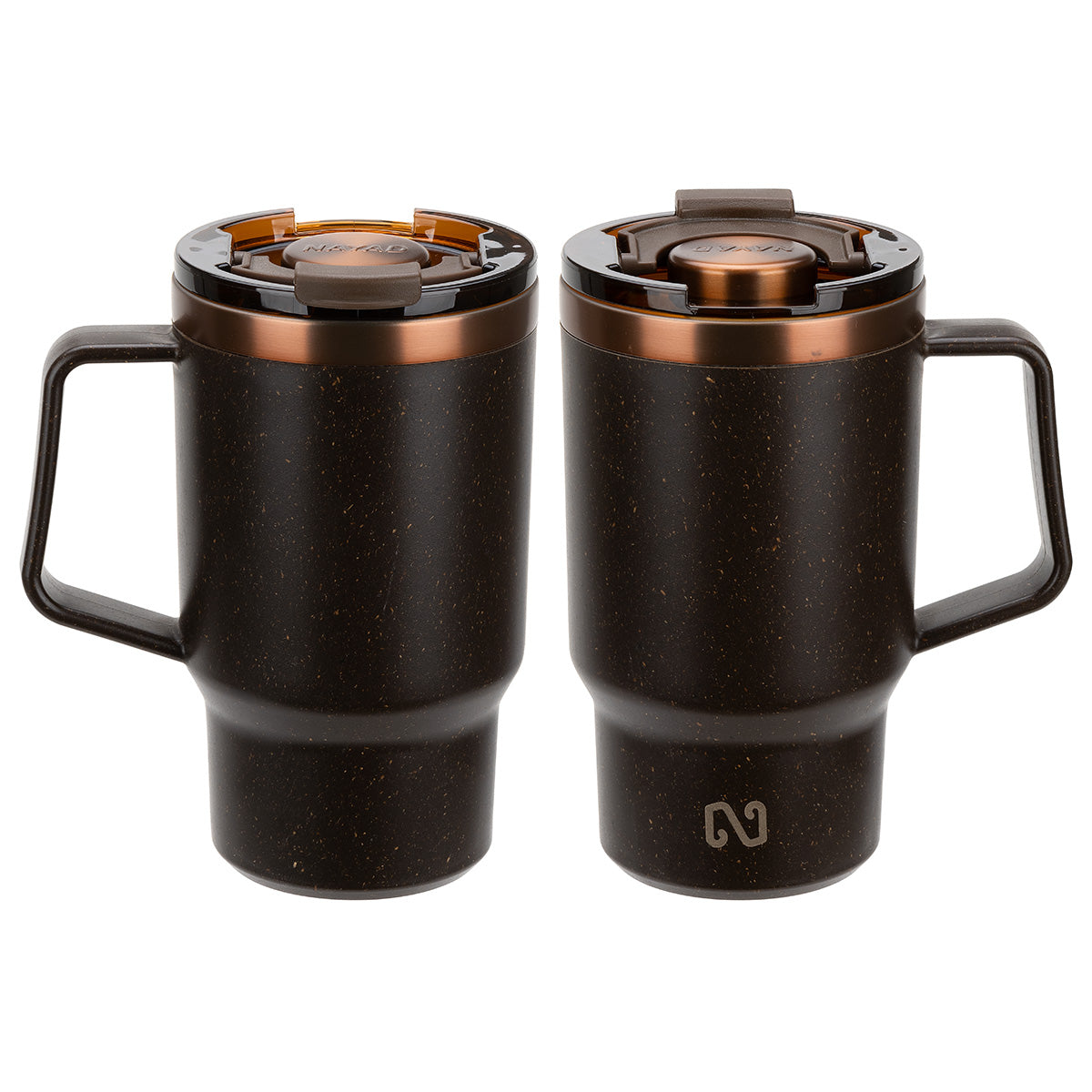 Brown NAYAD® Cortado 16 oz Coffee Grounds/Recycled Polypropylene Mug
