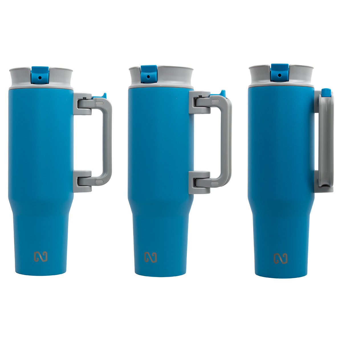 Black NAYAD® Genesis 40 oz Stainless Steel Double-Wall Mug with Foldable Handle