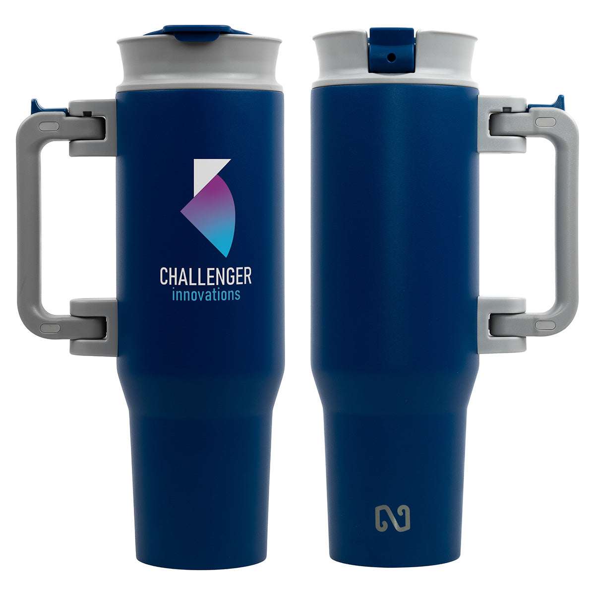 NAYAD® Genesis 40 oz Stainless Steel Double-Wall Mug with Foldable Handle