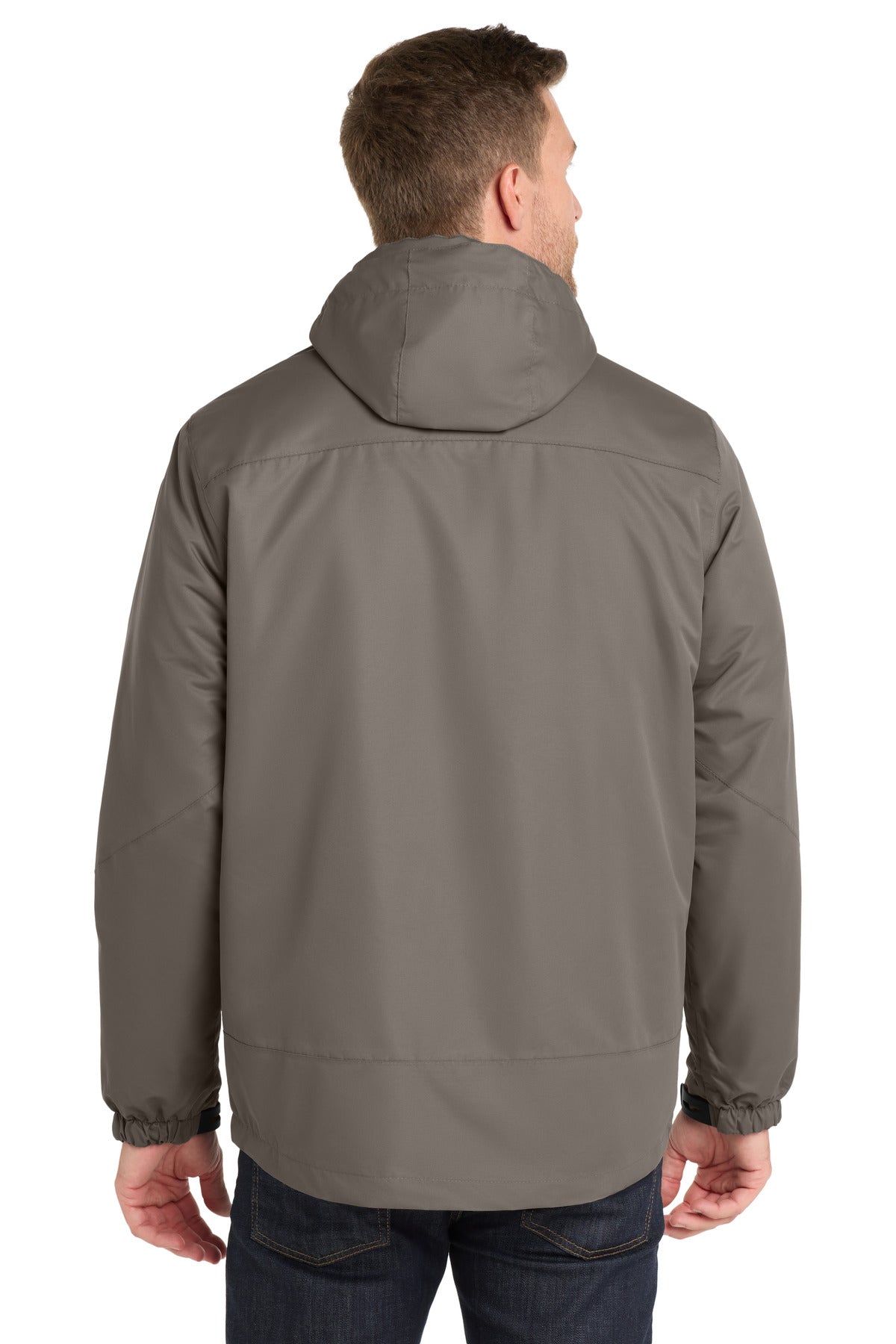 Dp Smoke/Charc Port Authority Vortex Waterproof 3-in-1 Jacket. J332