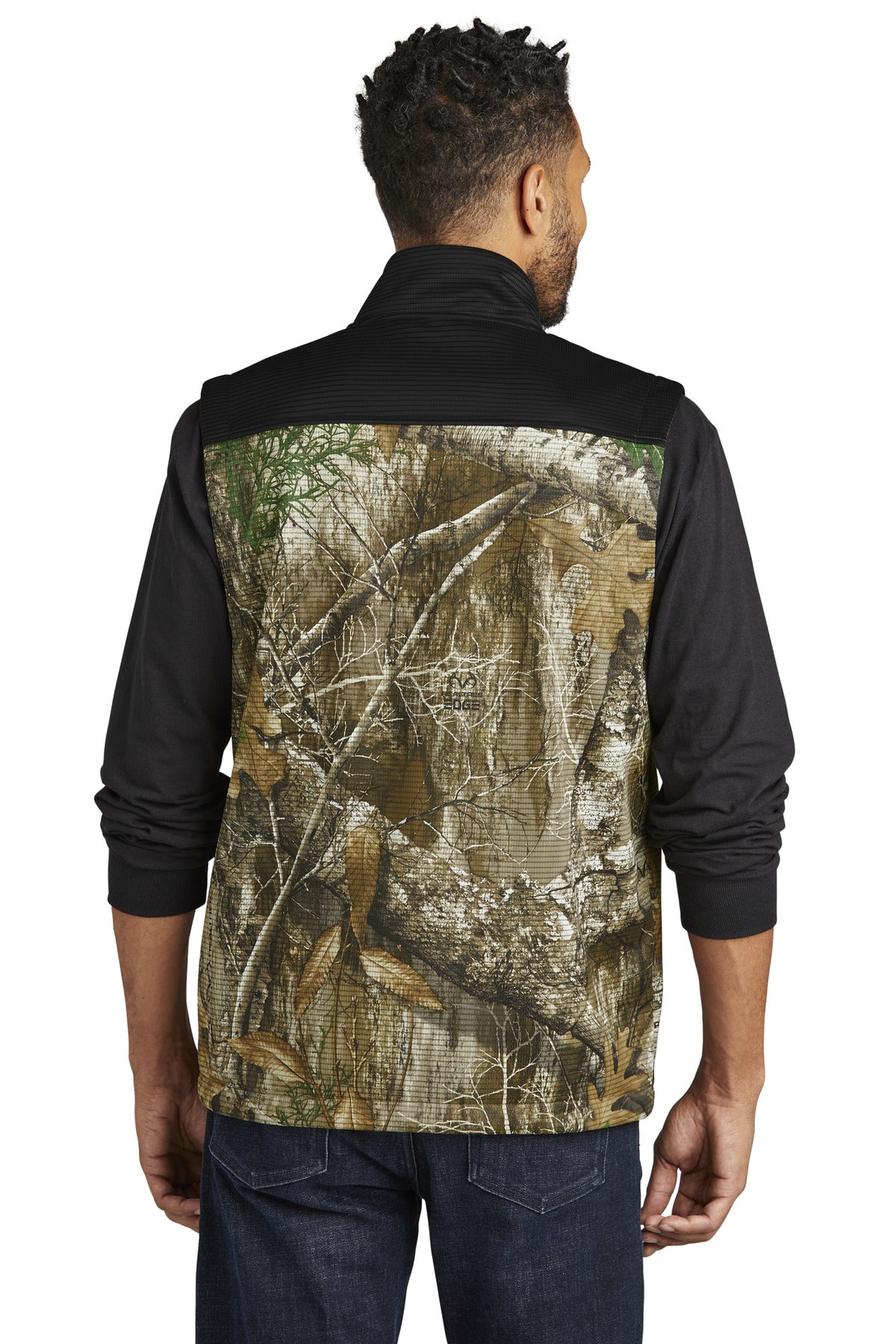 DpBlk/RTEd Russell Outdoors Realtree Atlas Colorblock Soft Shell Vest RU604