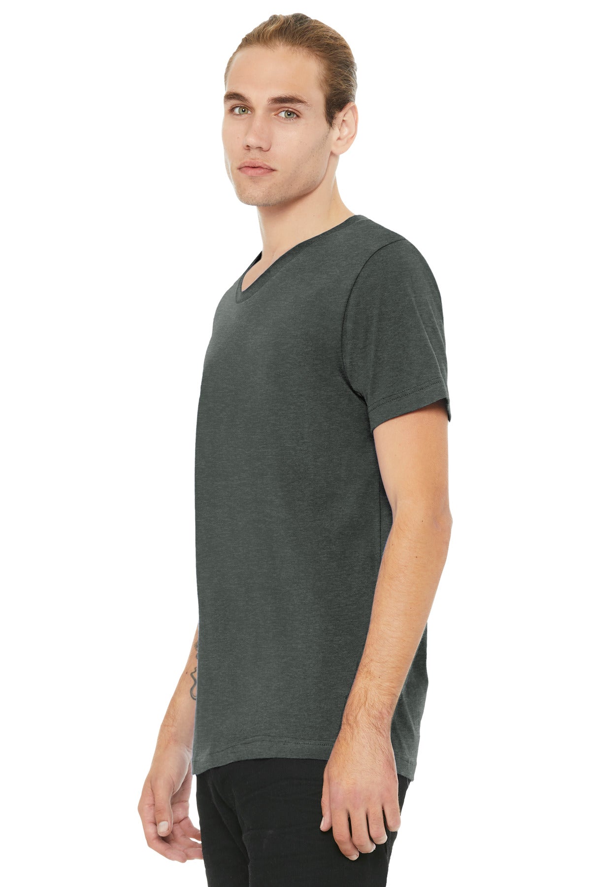DpHeather BELLA+CANVAS Unisex Heather CVC V-Neck Tee BC3005CVC