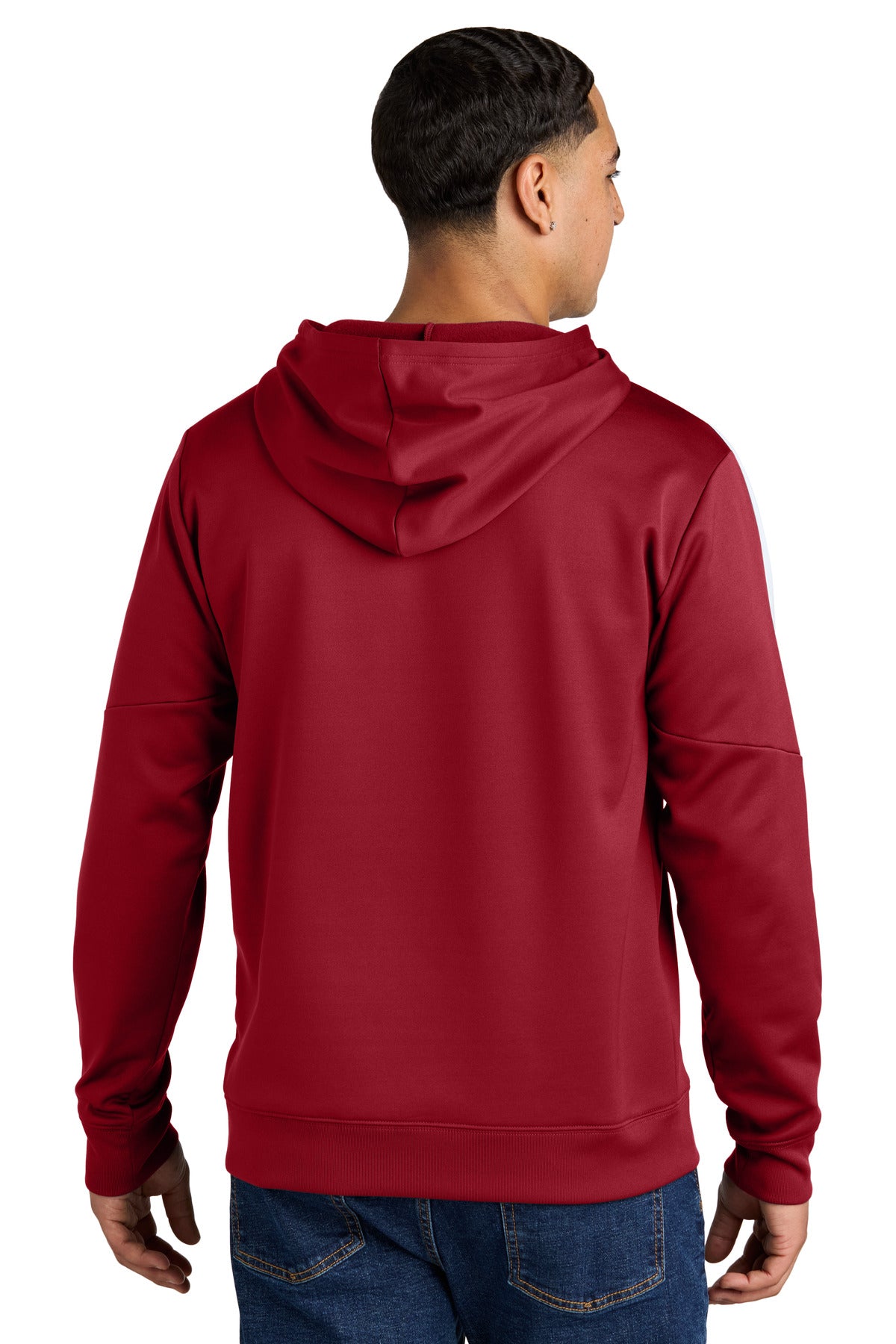 DpRd/Wht Sport-Tek Sport-Wick Fleece United Pullover Hoodie ST255