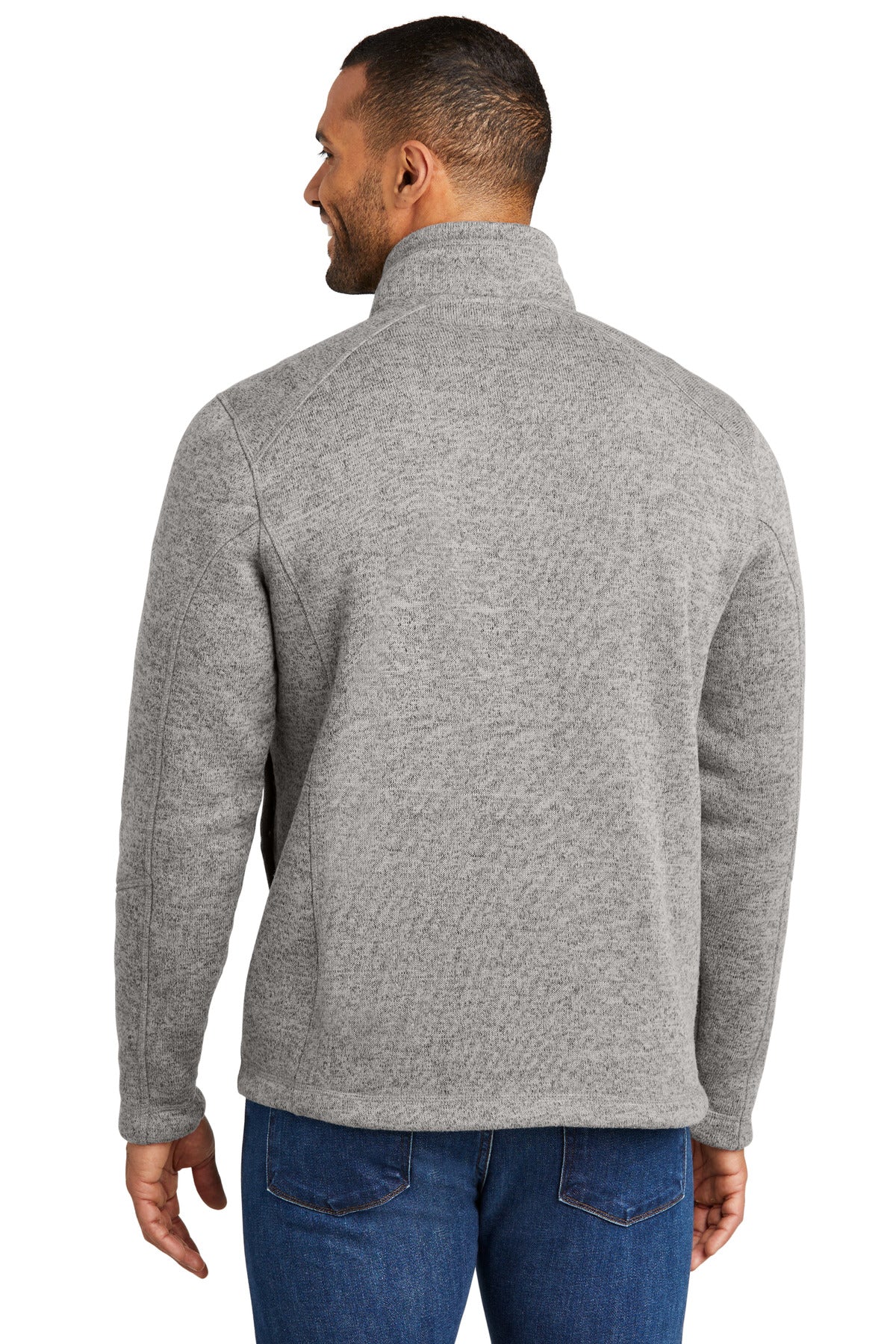 DpSmkHthr Port Authority Arc Sweater Fleece 1/4-Zip F426