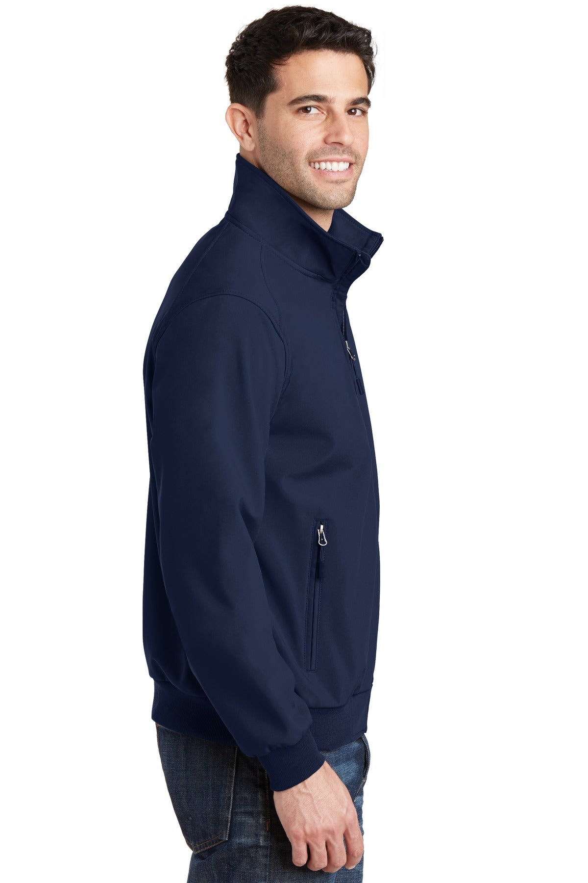 Dress Blue Nvy Port Authority Soft Shell Bomber Jacket. J337